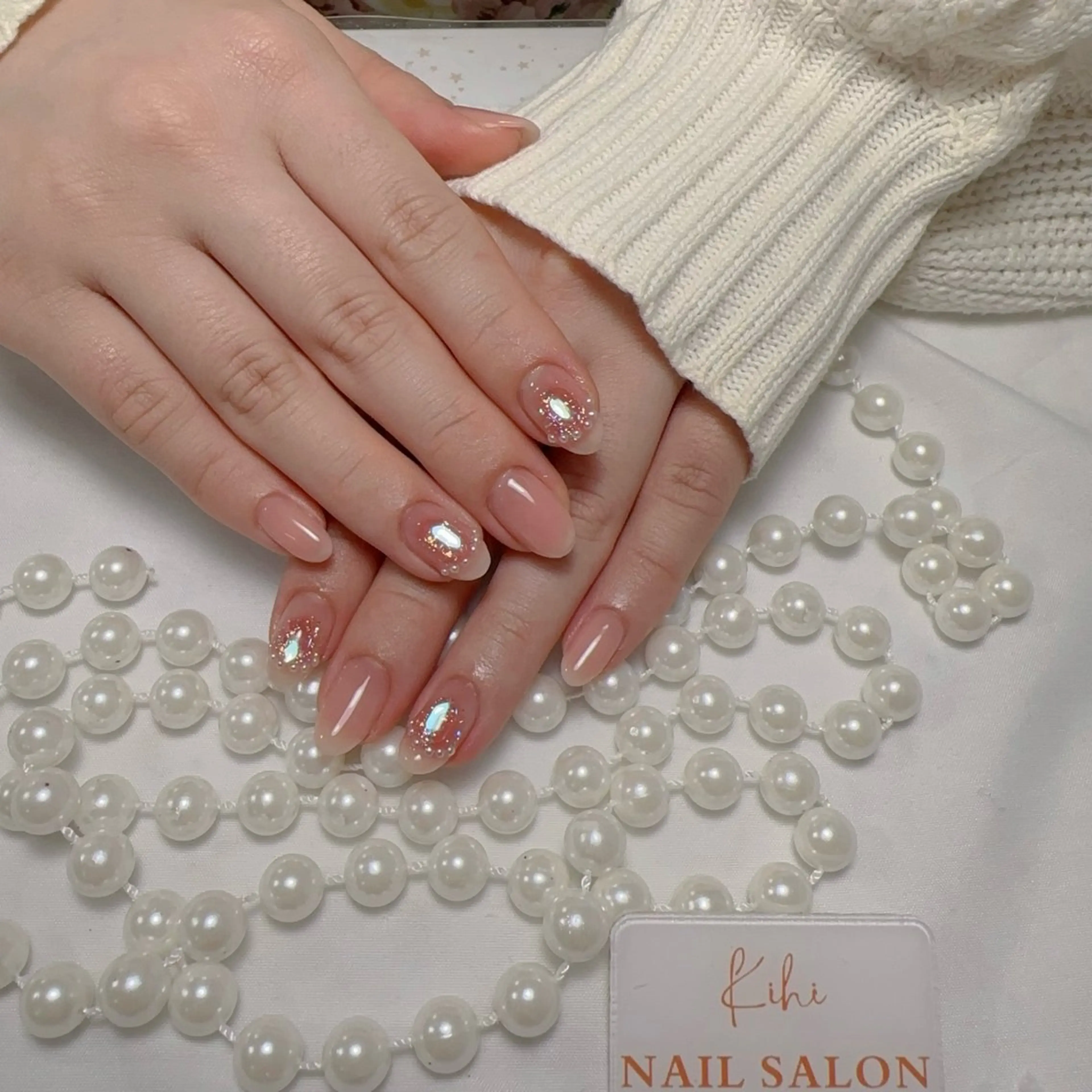 ネイル アートネイル フレンチネイル ジェルネイル グラデーション 韓国ネイル さくら💮💮 【オフ無料】のネイルデザイン