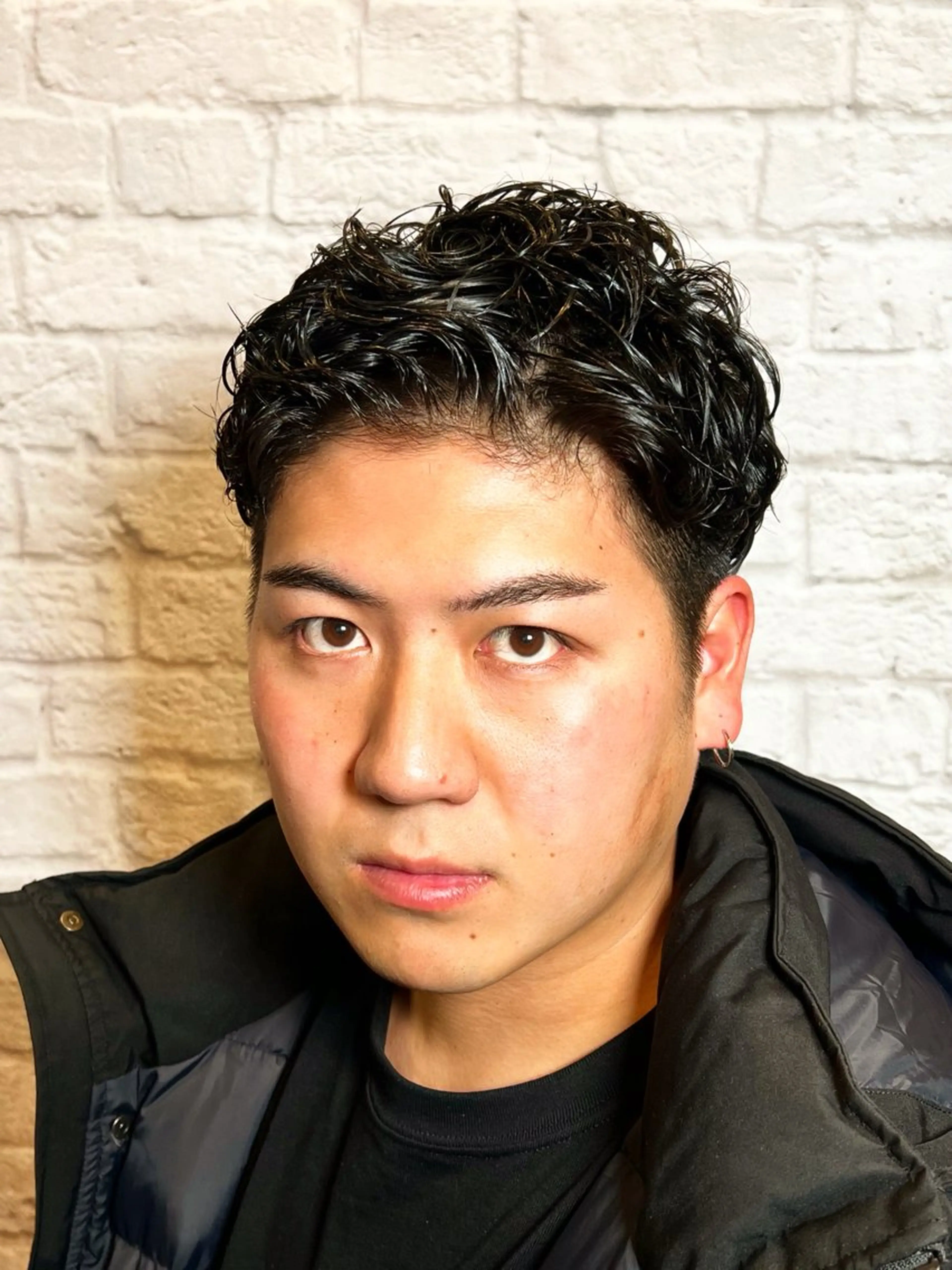 ショート カラー パーマ ヘアアレンジ メンズ カット パーマ メンズカット/パーマ 山崎航平💈のヘアスタイル