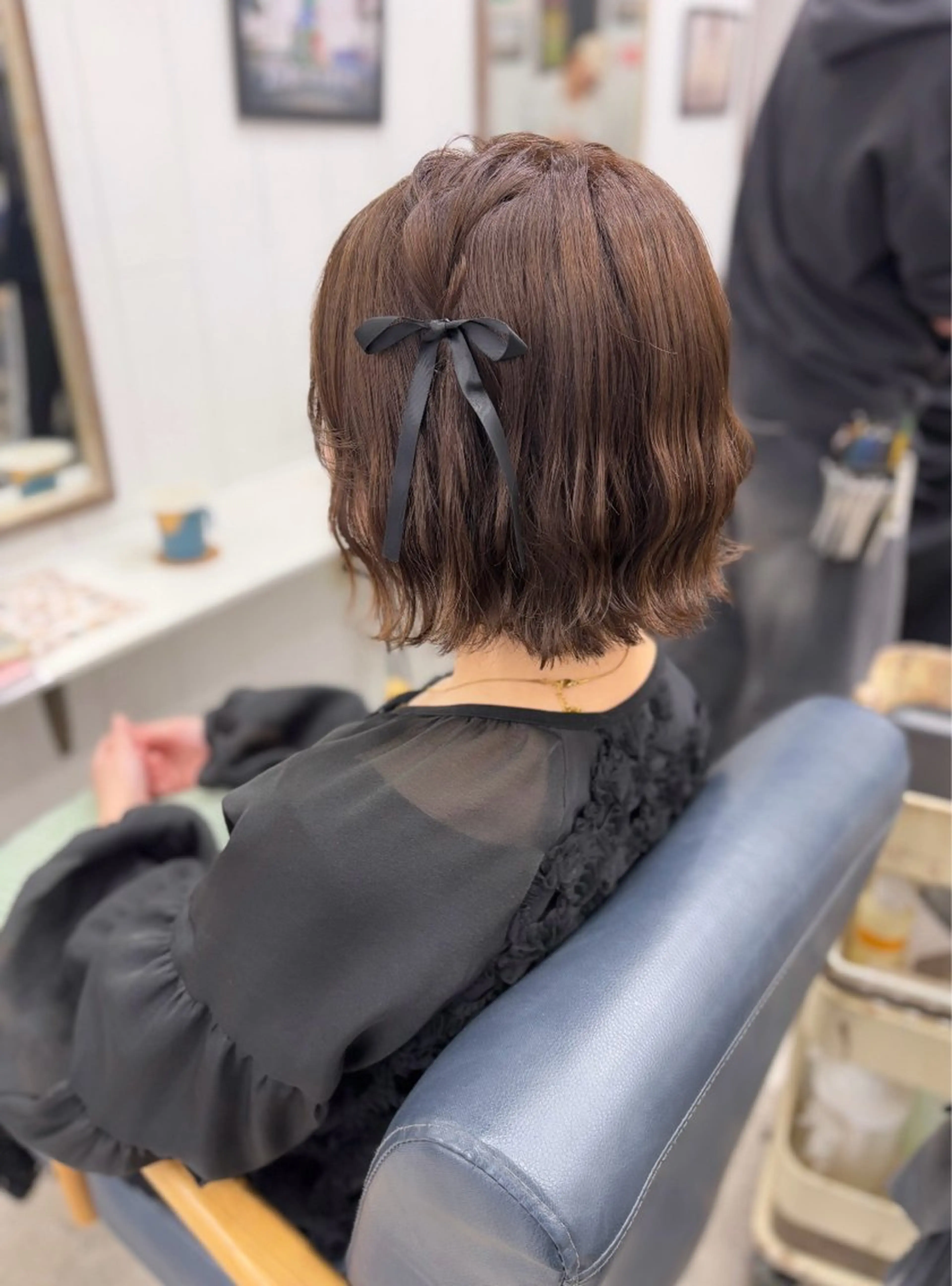 ショート ヘアアレンジ ヘアセット Ann./艶髪 /レイヤーカットのヘアスタイル