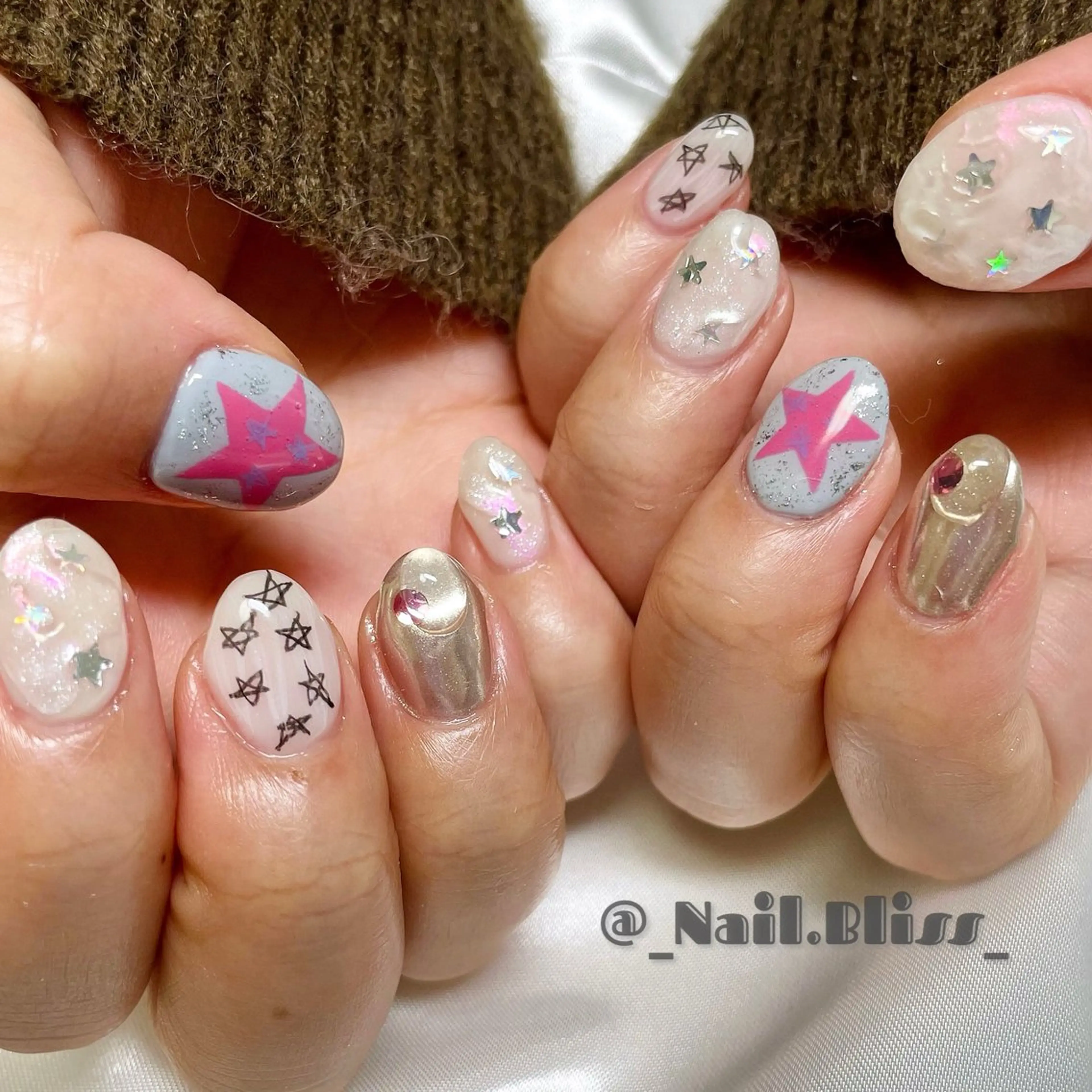 ネイル 持ち込み ハンドネイル NAIL BLISSのネイルデザイン