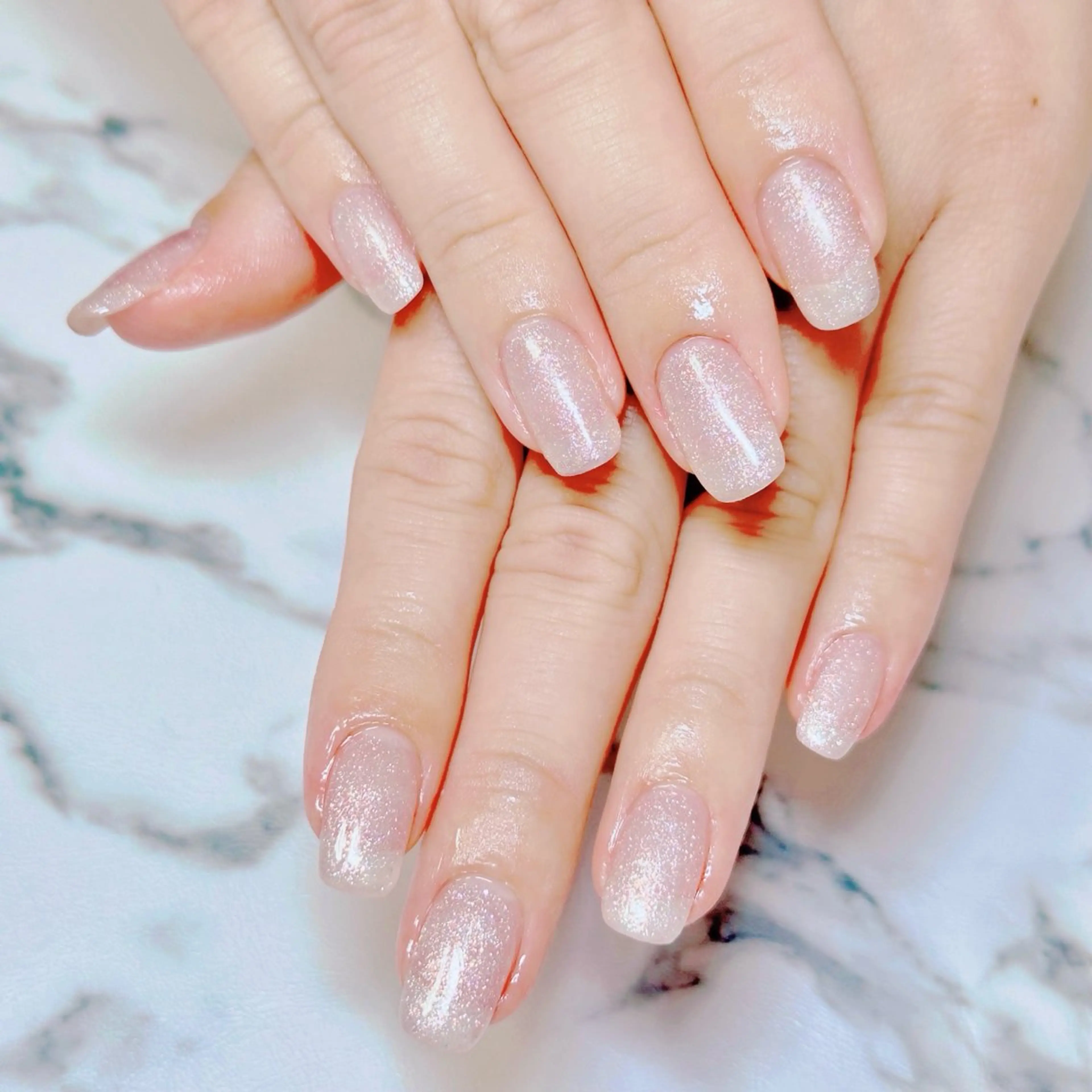 ネイル ラメ(グリッター) ワンカラーネイル MAXKELLY MEGUMIのネイルデザイン