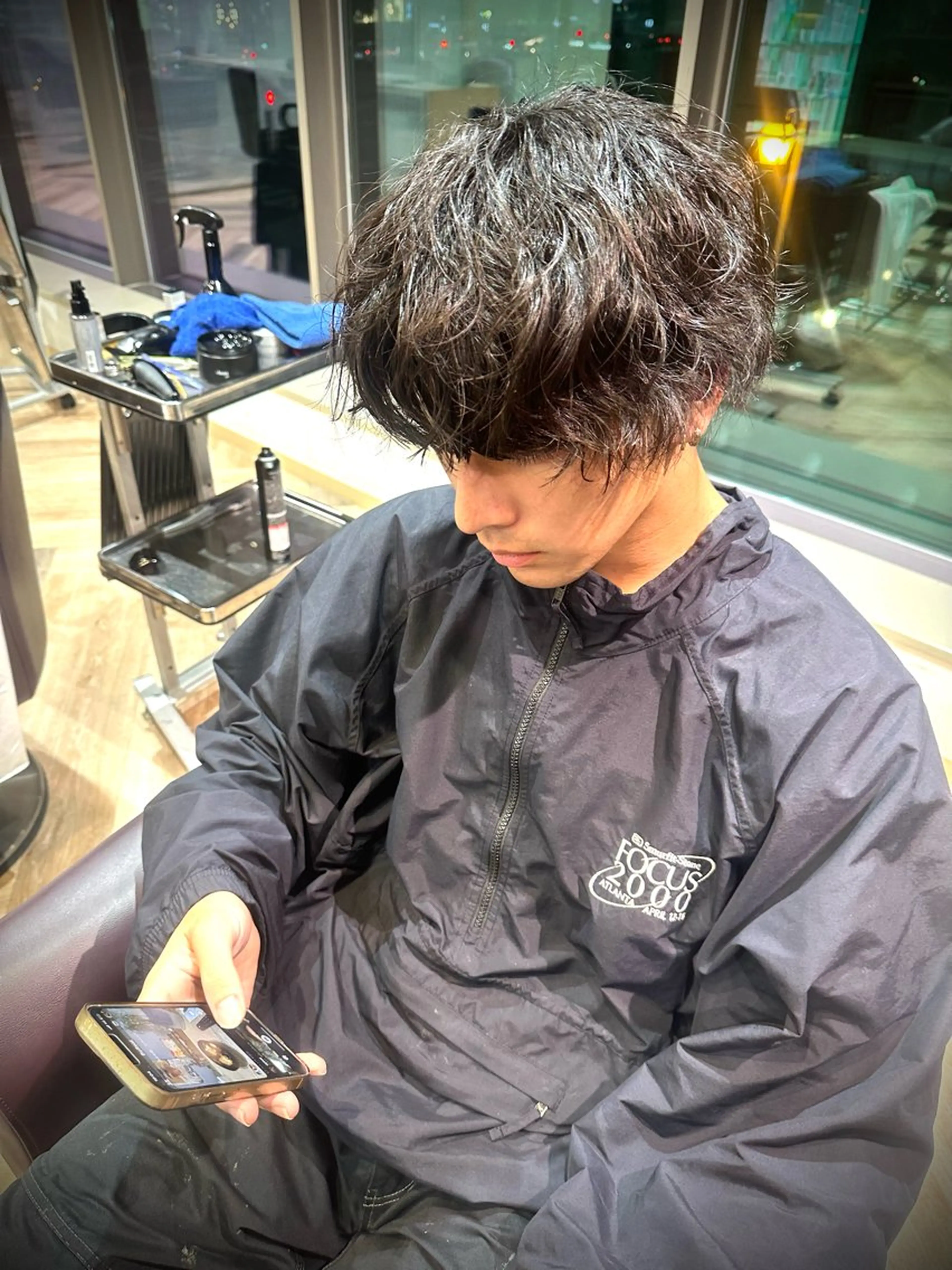 メンズ メンズ特化/フェザー /パーマ/伊勢元のヘアスタイル