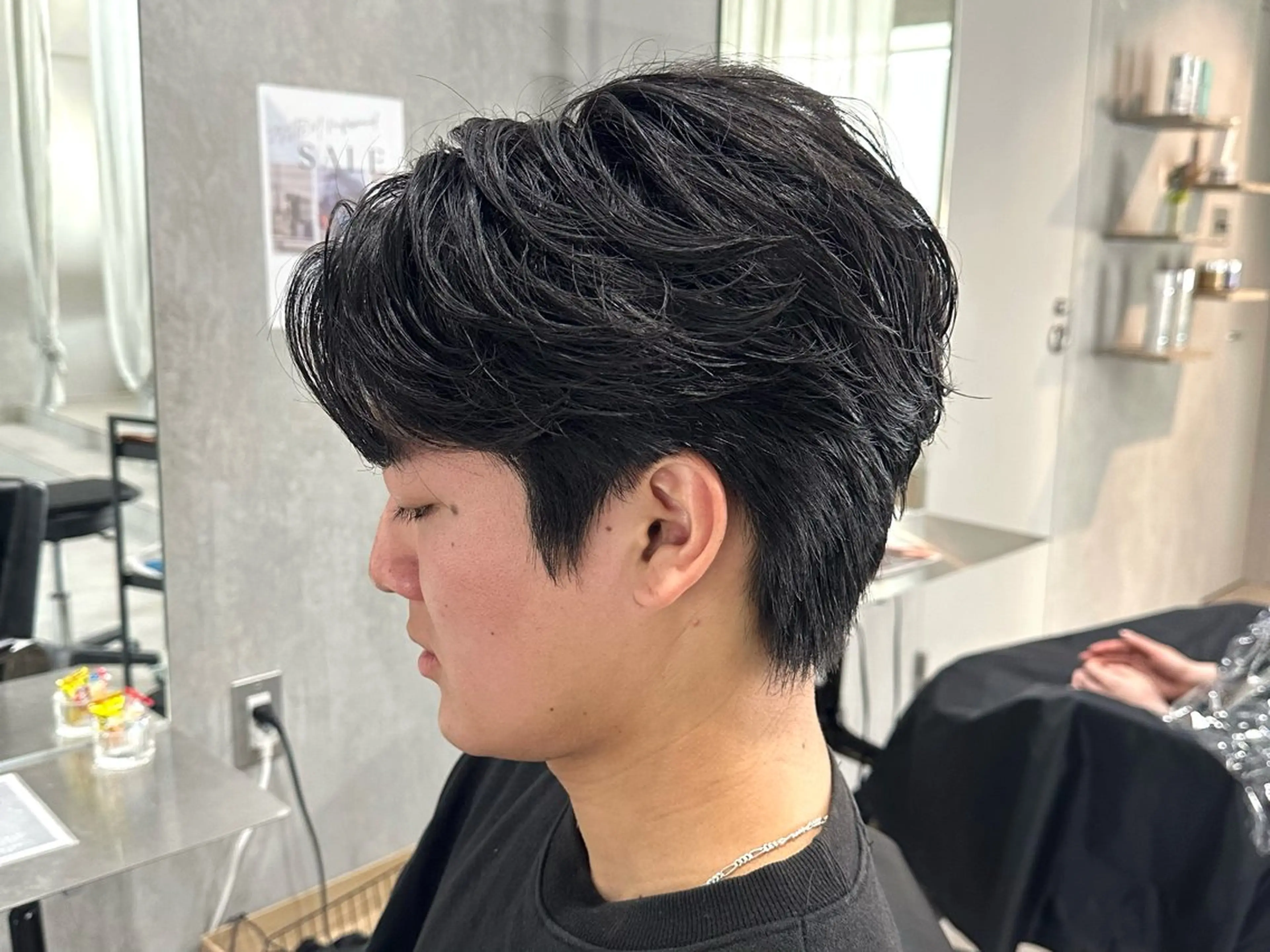 ショート パーマ メンズ フェザーパーマ メンズパーマ メンズパーマ✨️村越 雄斗のヘアスタイル