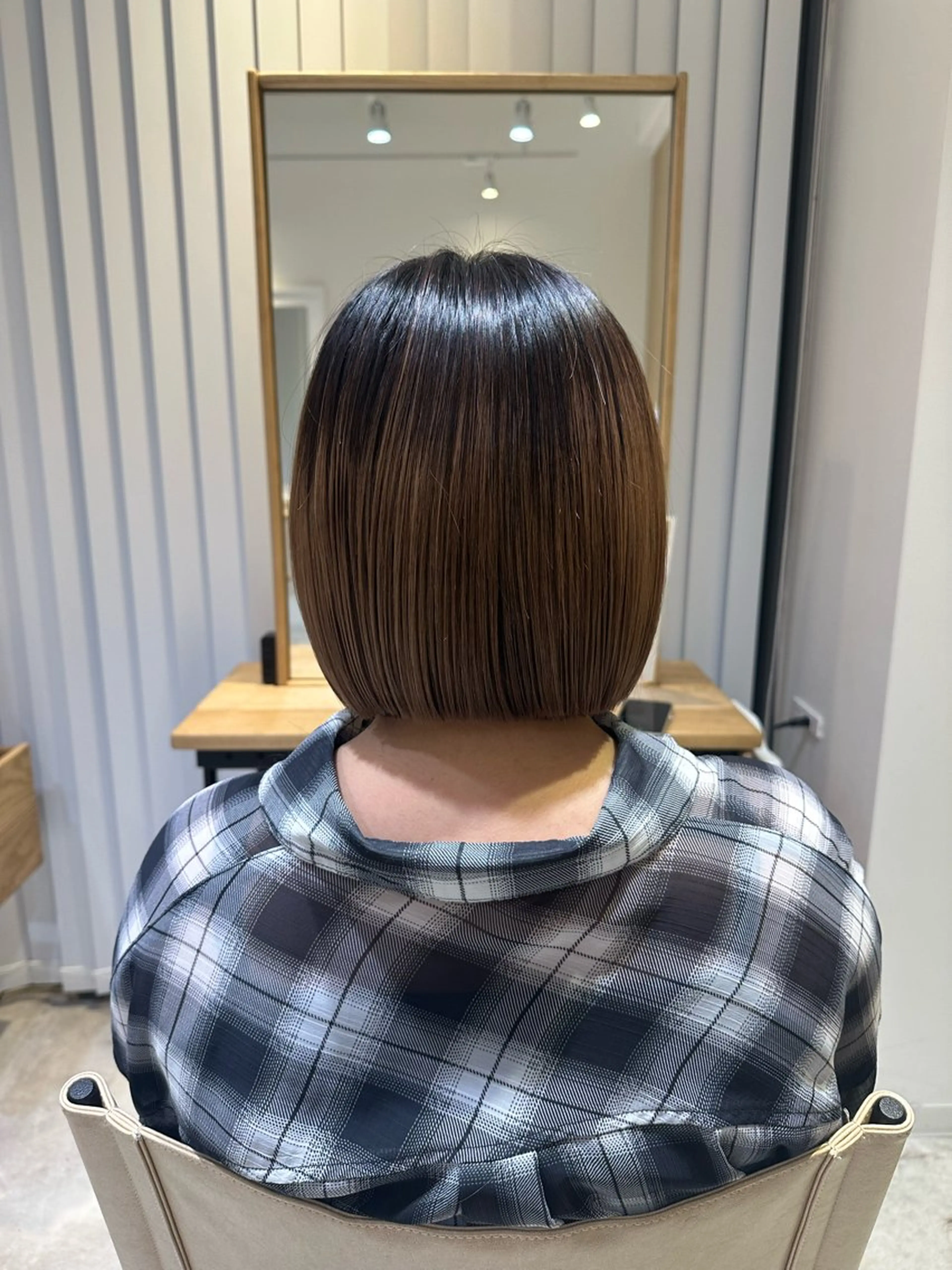 ショート 切りっぱなしボブ ボブ 川崎 智優のヘアスタイル