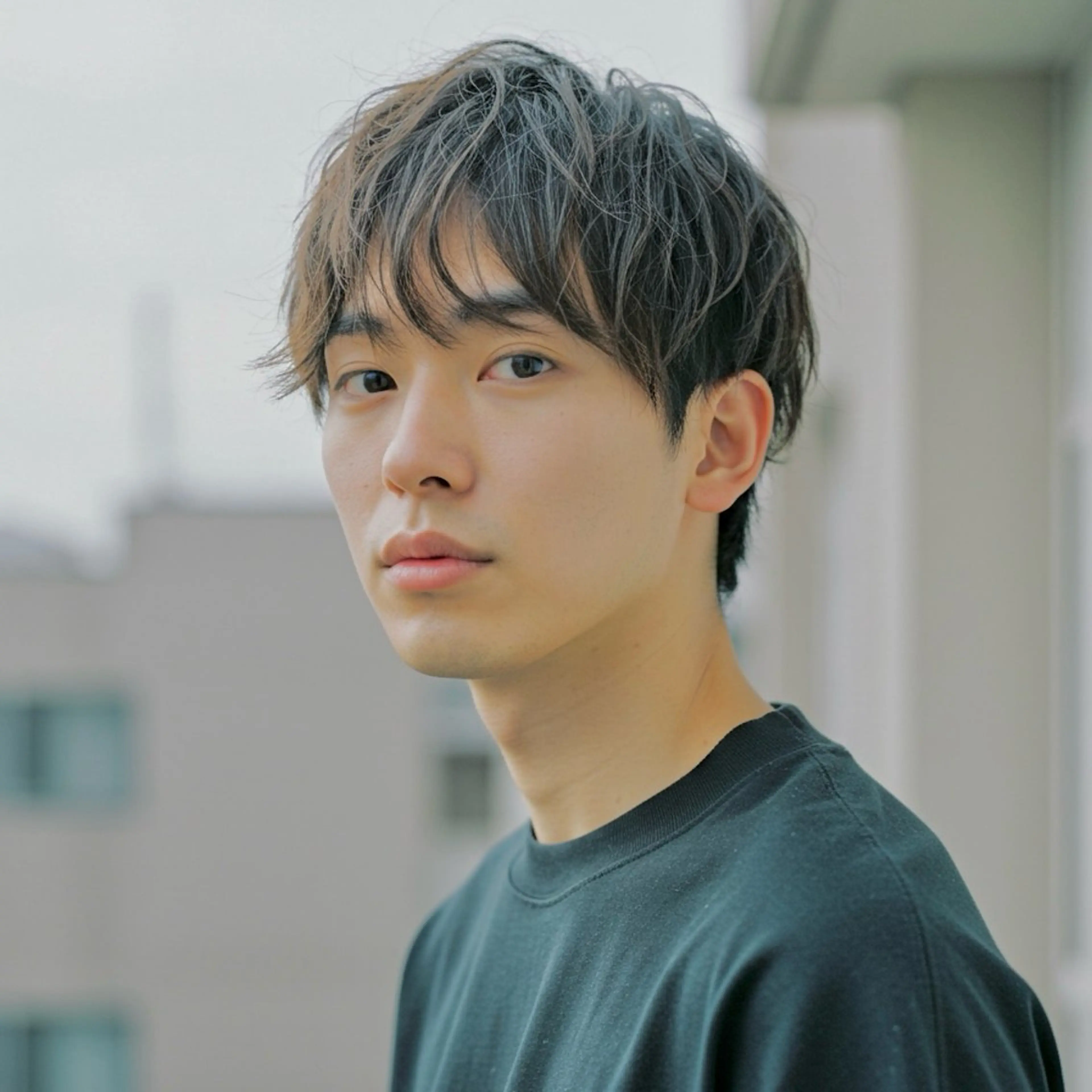 ミディアム カラー パーマ メンズ ミディアムパーマ メンズ韓国風 メンズメッシュ メンズパーマ ツーブロック カット 🎸メンズ/パーマ/ ショート🎸工藤達哉のヘアスタイル