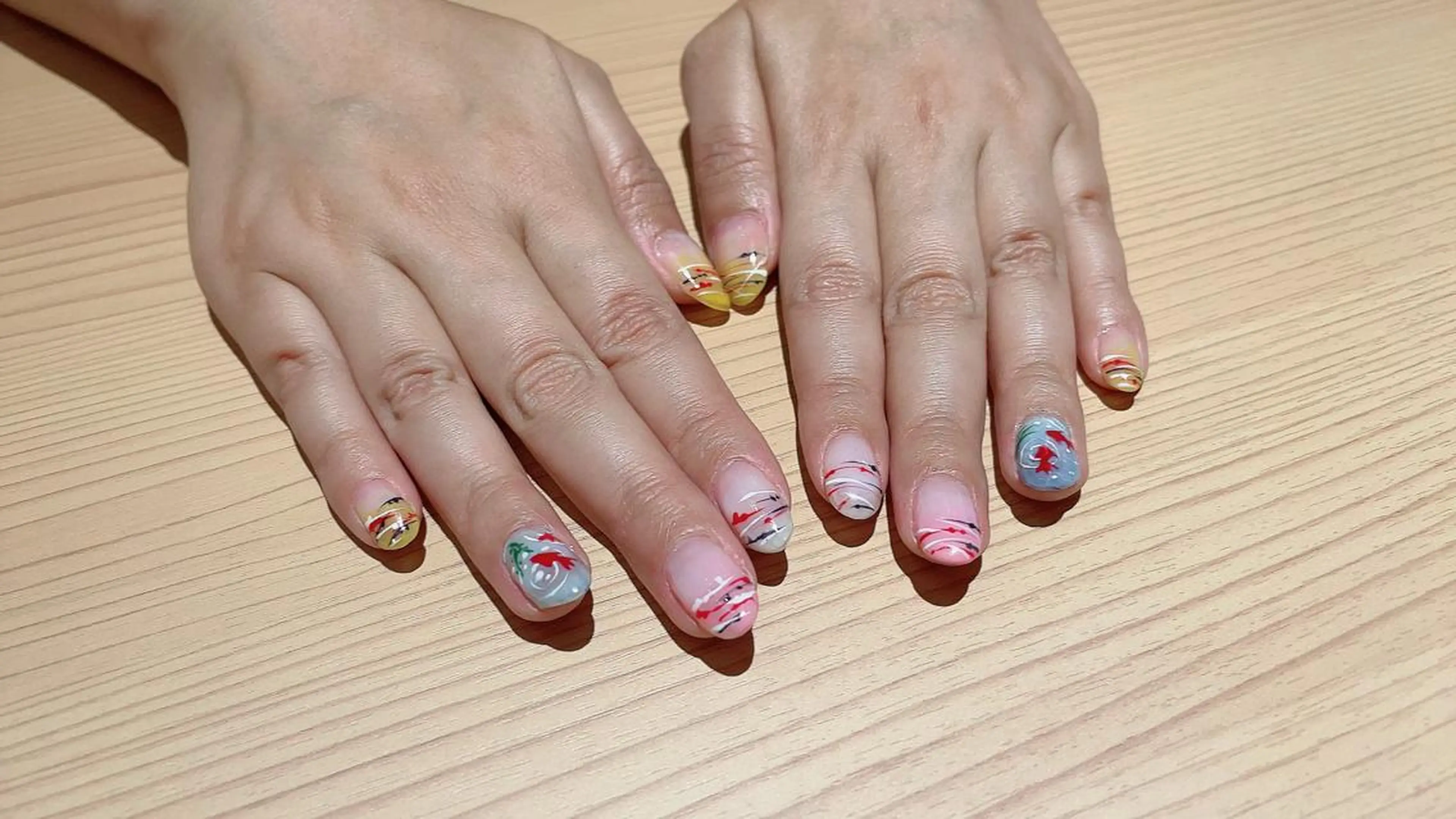 ネイル 持ち込み ハンドネイル ハンドケア ネイルサロン Belleのネイルデザイン