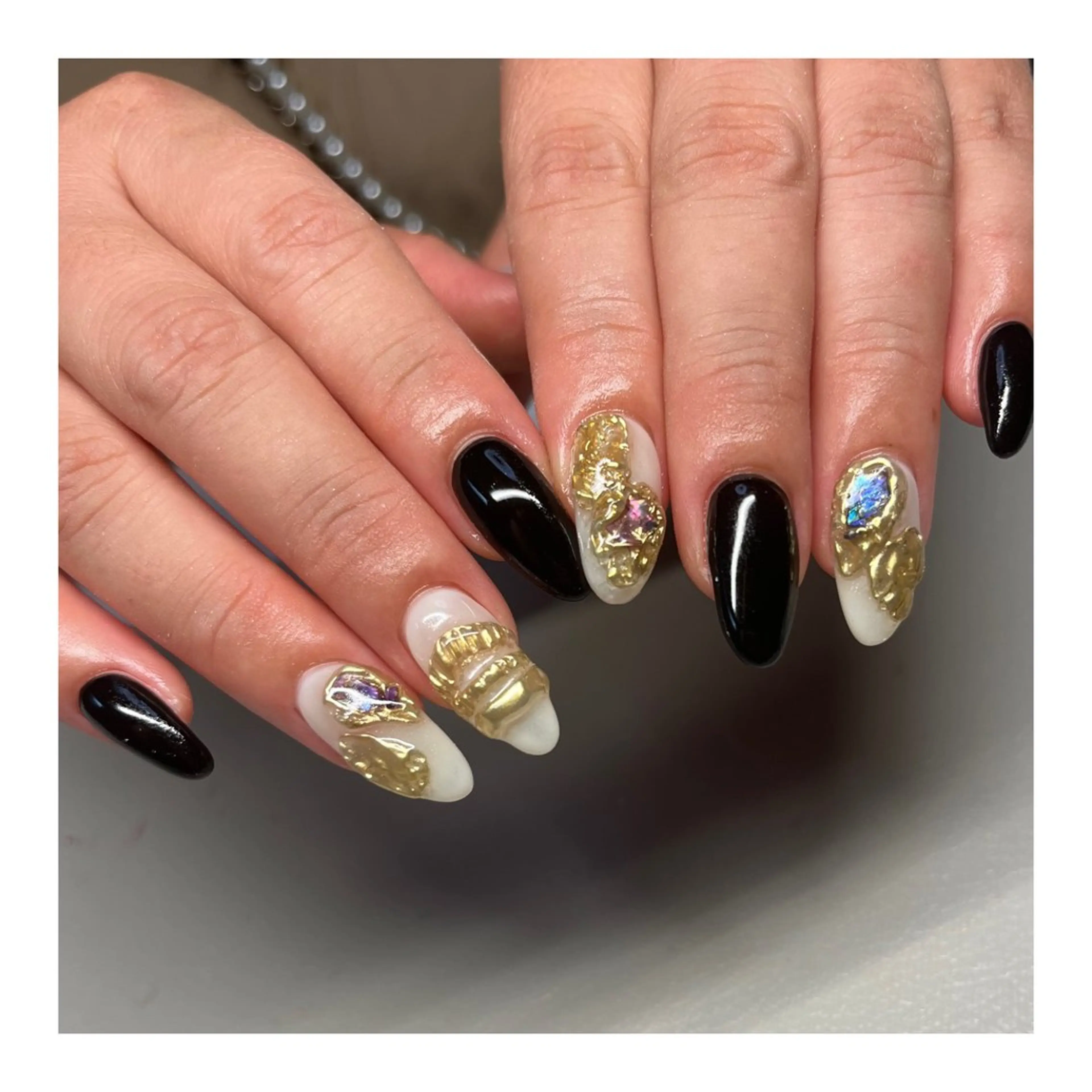 ネイル アートネイル ミラーネイル ハンドネイル 587nail *のネイルデザイン
