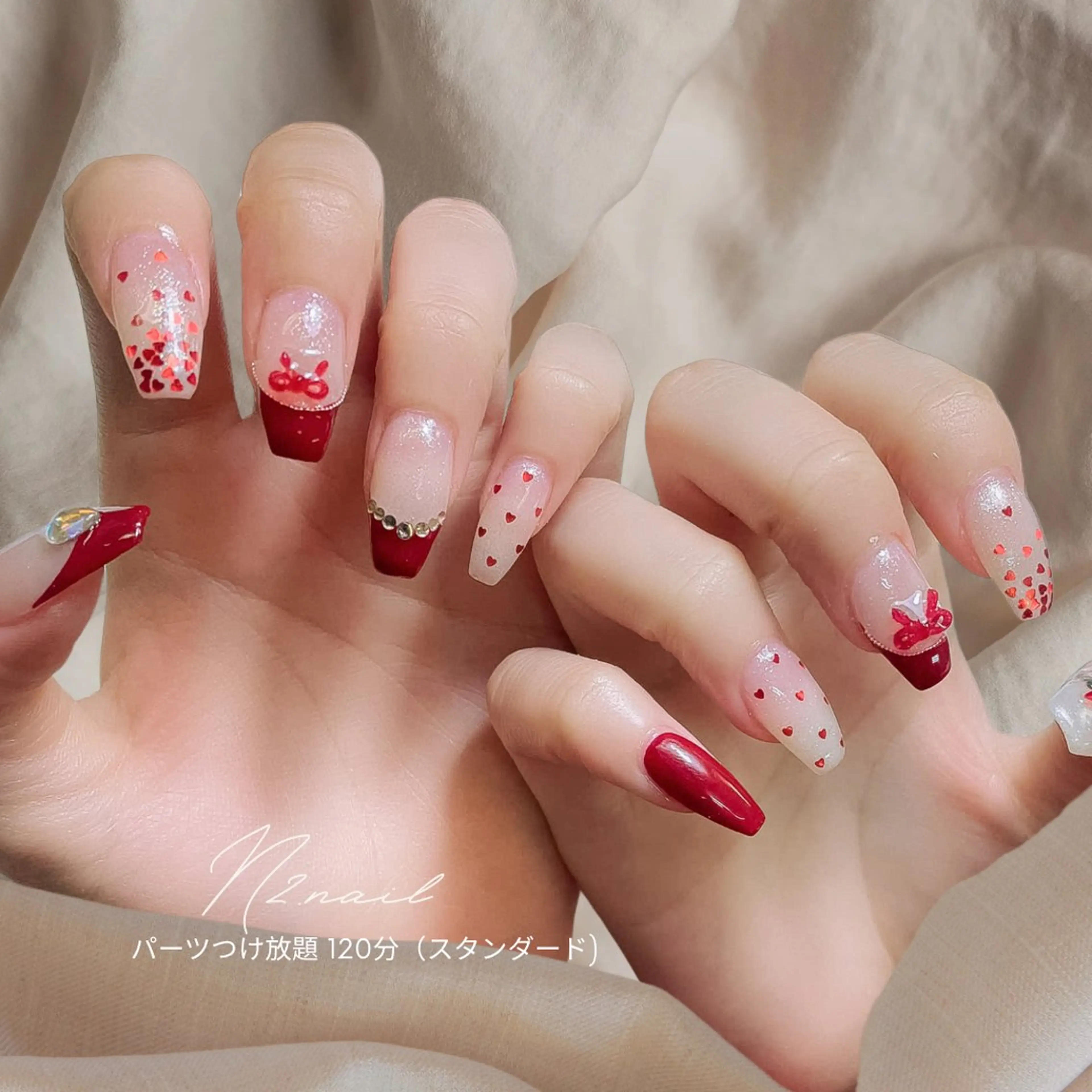 セミロング デート N2.nail所属・N2 nailのネイルデザイン