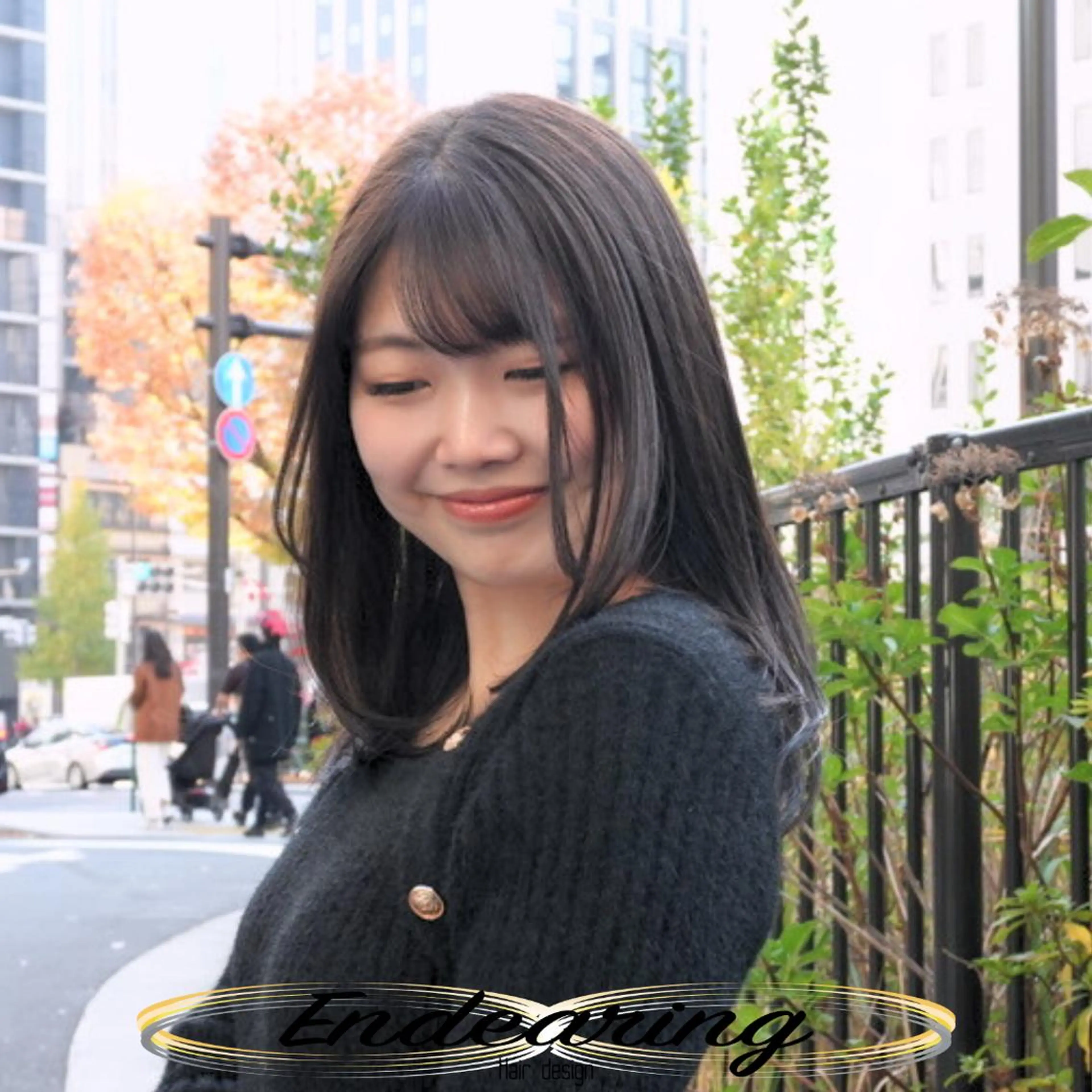 セミロング レイヤーカット 小顔カット カット ヘアカラー Endearing 銀座/YOKOのヘアスタイル