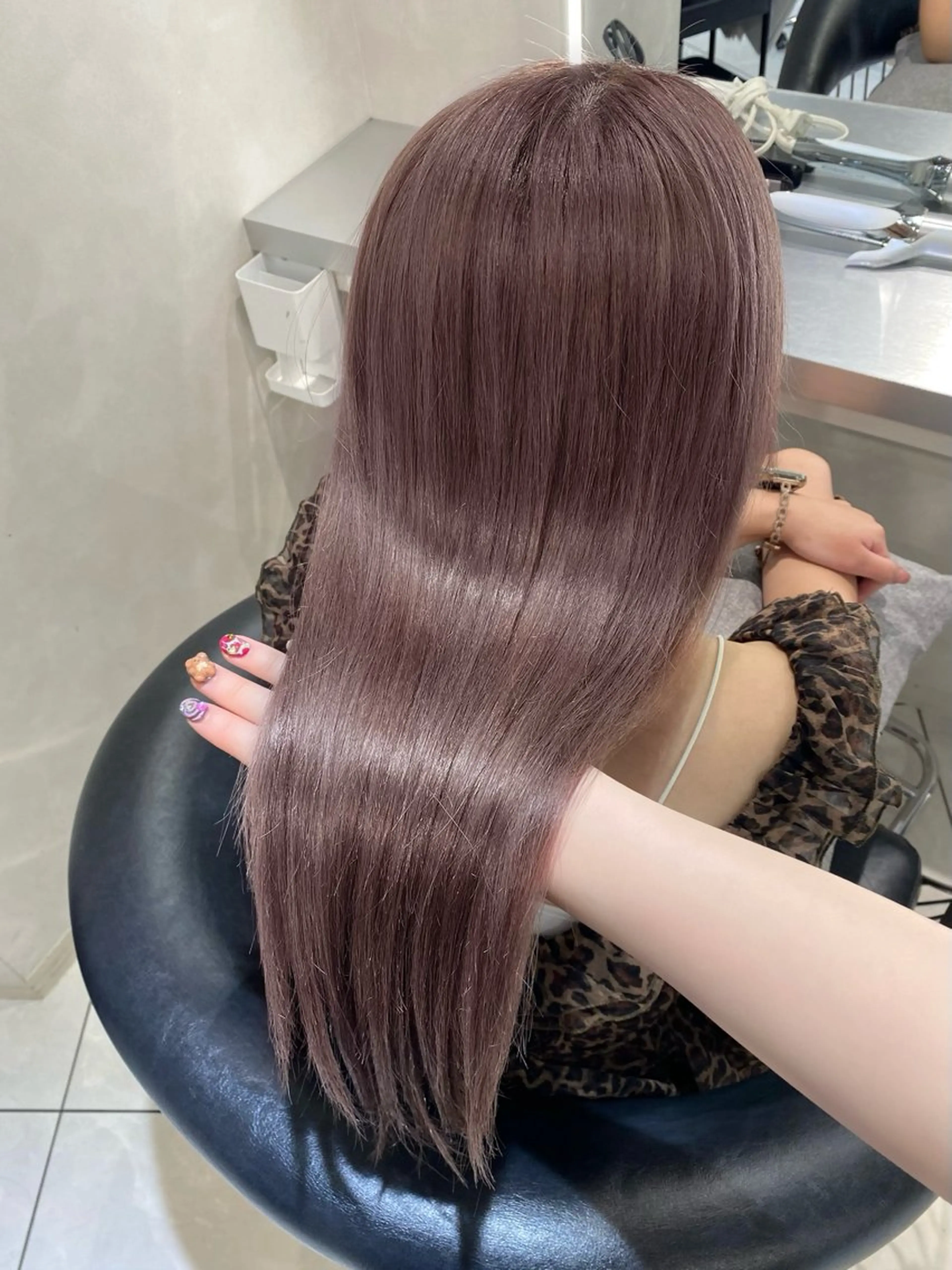 ロング ヘアカラー トリートメント RED／SILVER フウカ✩.*のヘアスタイル