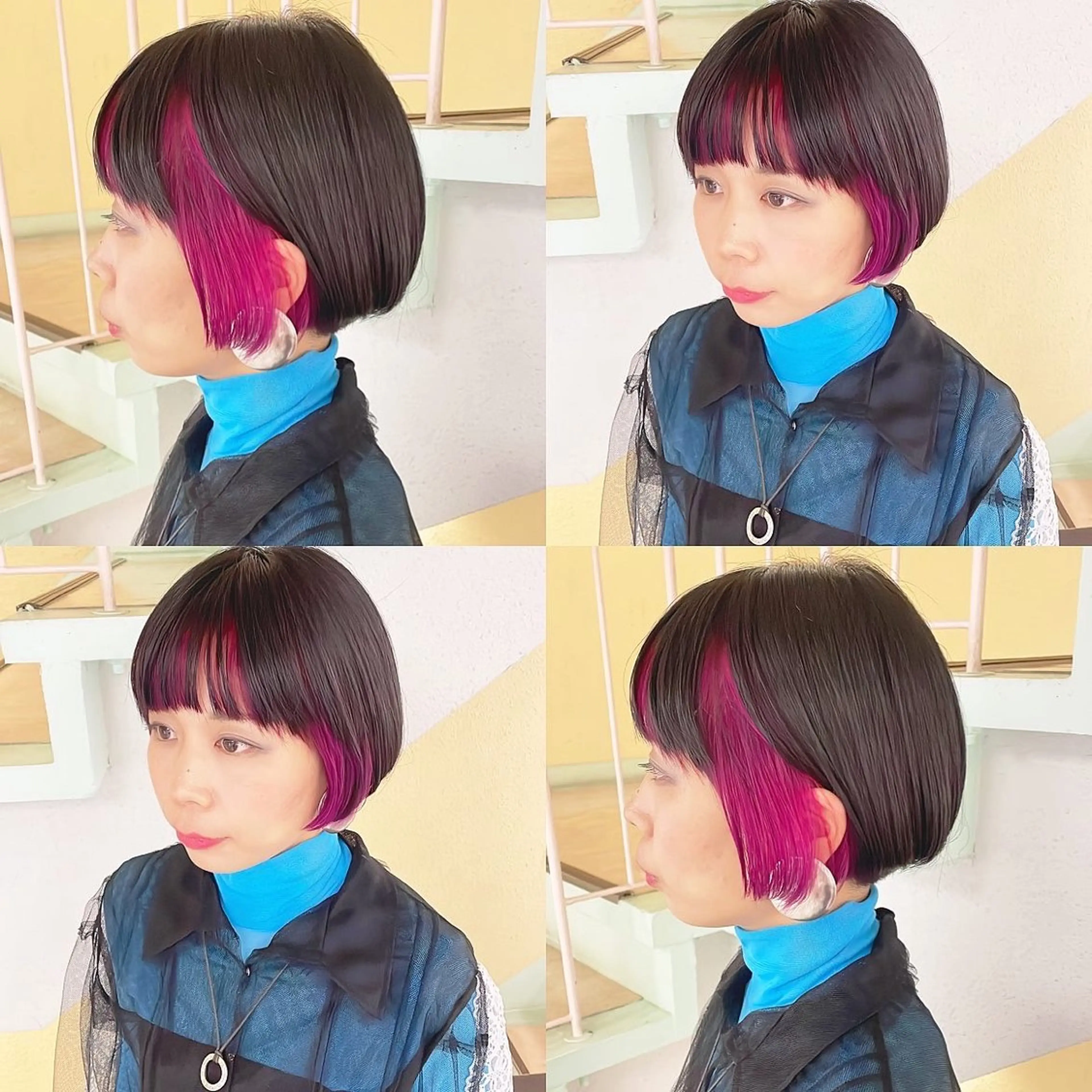 カラー ヘアカラー トリートメント 渋谷:インナーカラー ／🍒エリカ🍒のヘアスタイル