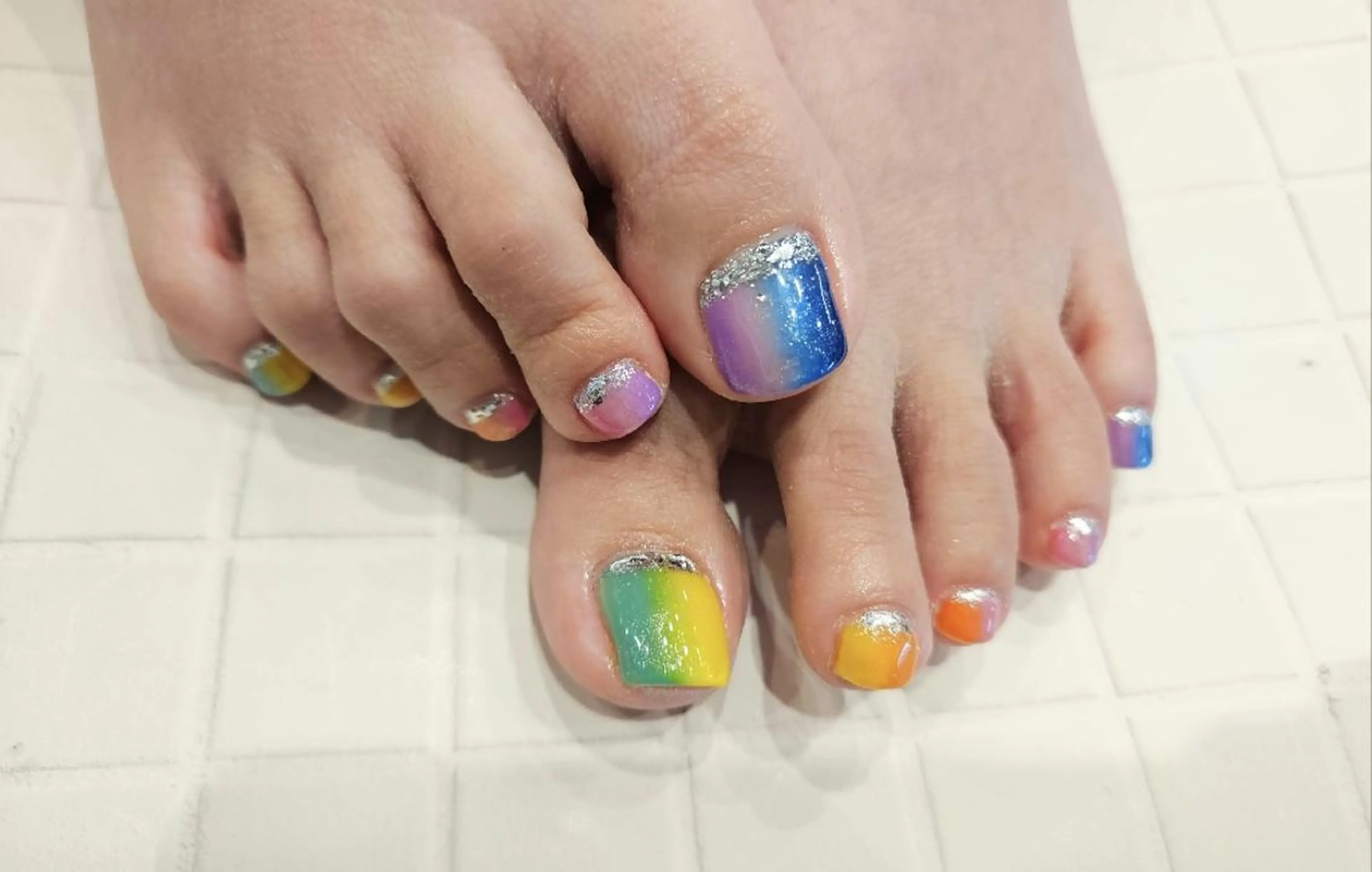 ネイル フットネイル 関口 友菜のヘアスタイル