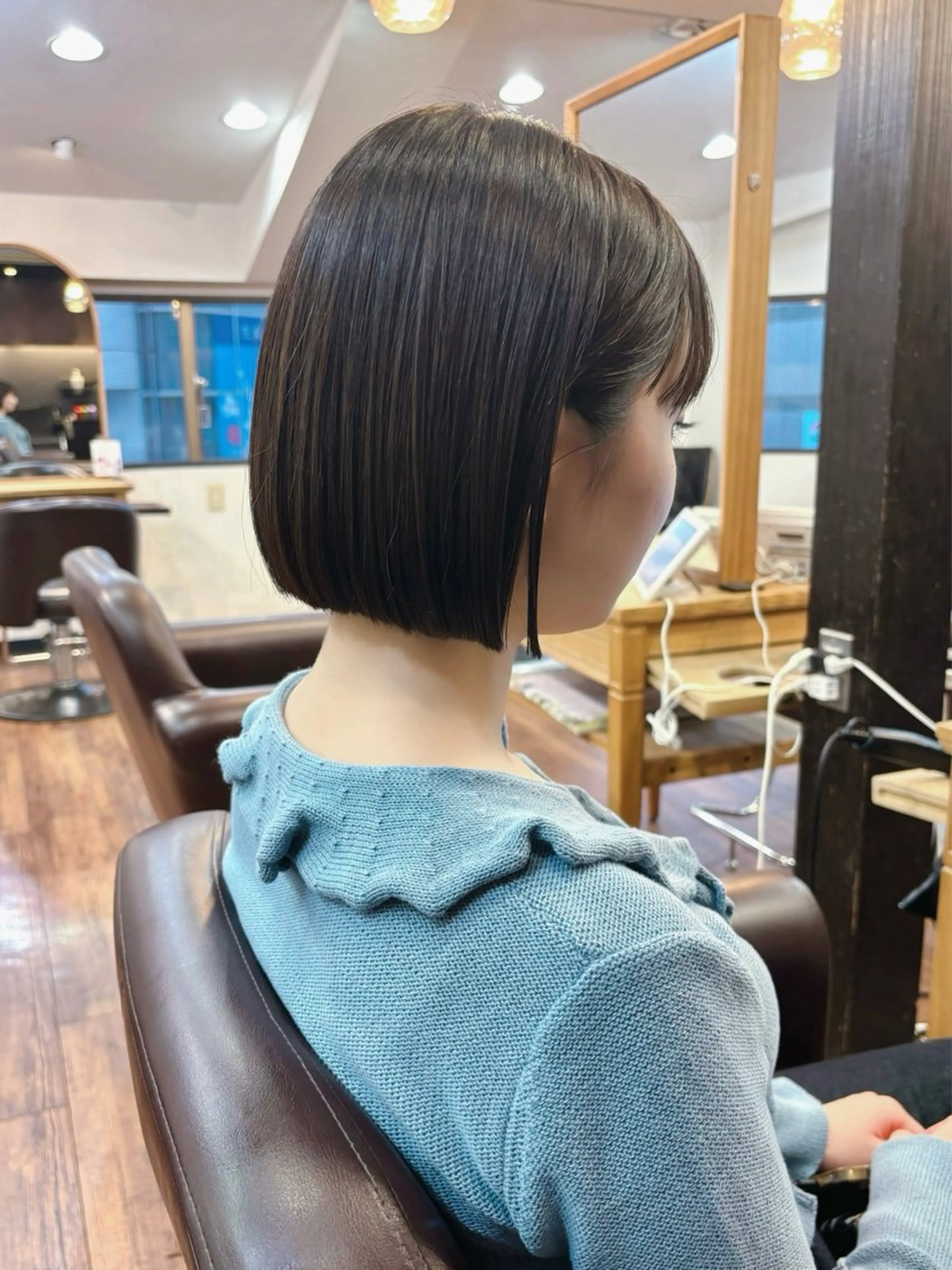 ショート ボブ レイヤー/メンズ 竹田凪儀のヘアスタイル