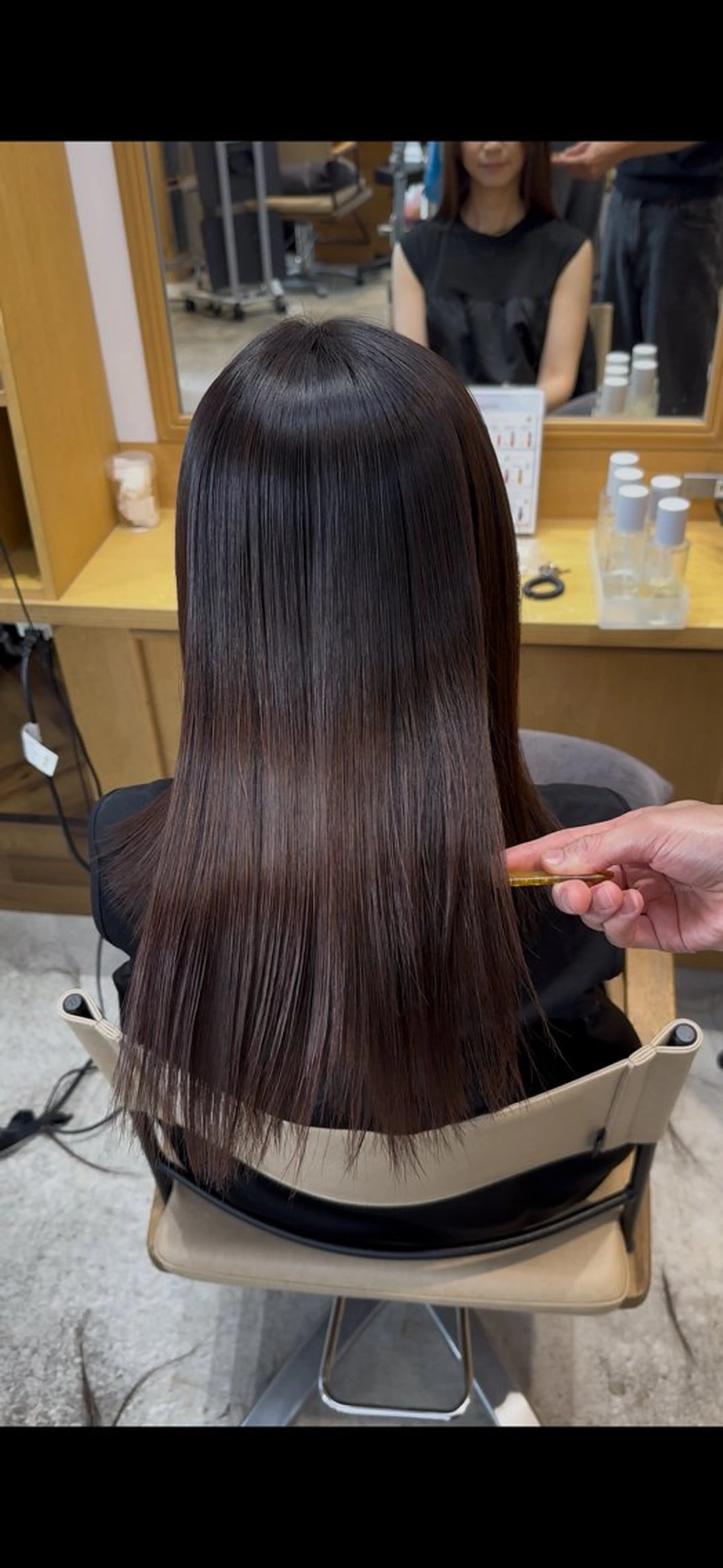 ロング 縮毛矯正 トリートメント 恵比寿/艶髪/ 髪質改善特化/フミヤのヘアスタイル