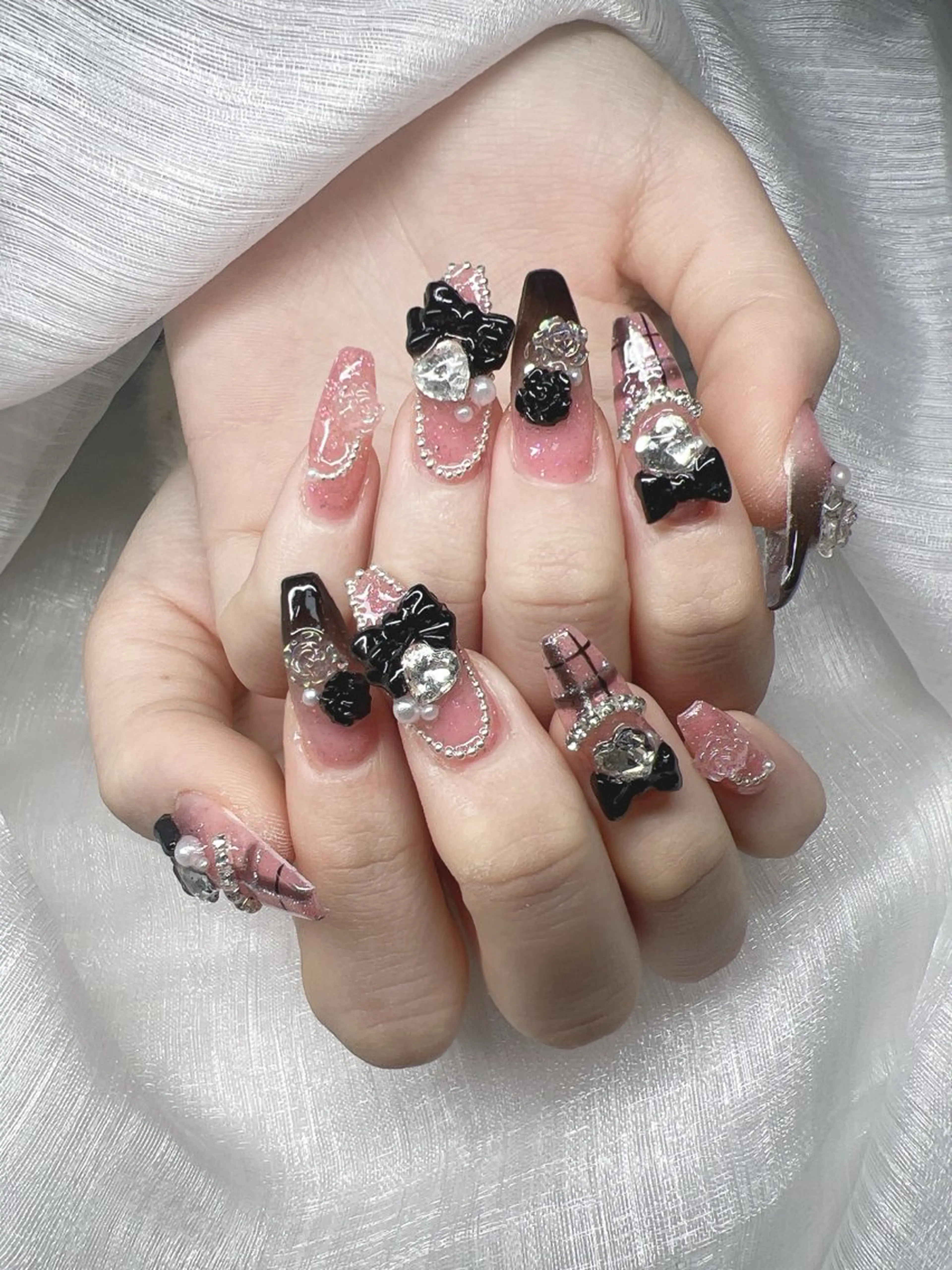 ネイル ハンドネイル Lee Nails チップ長さだし専門店のネイルデザイン