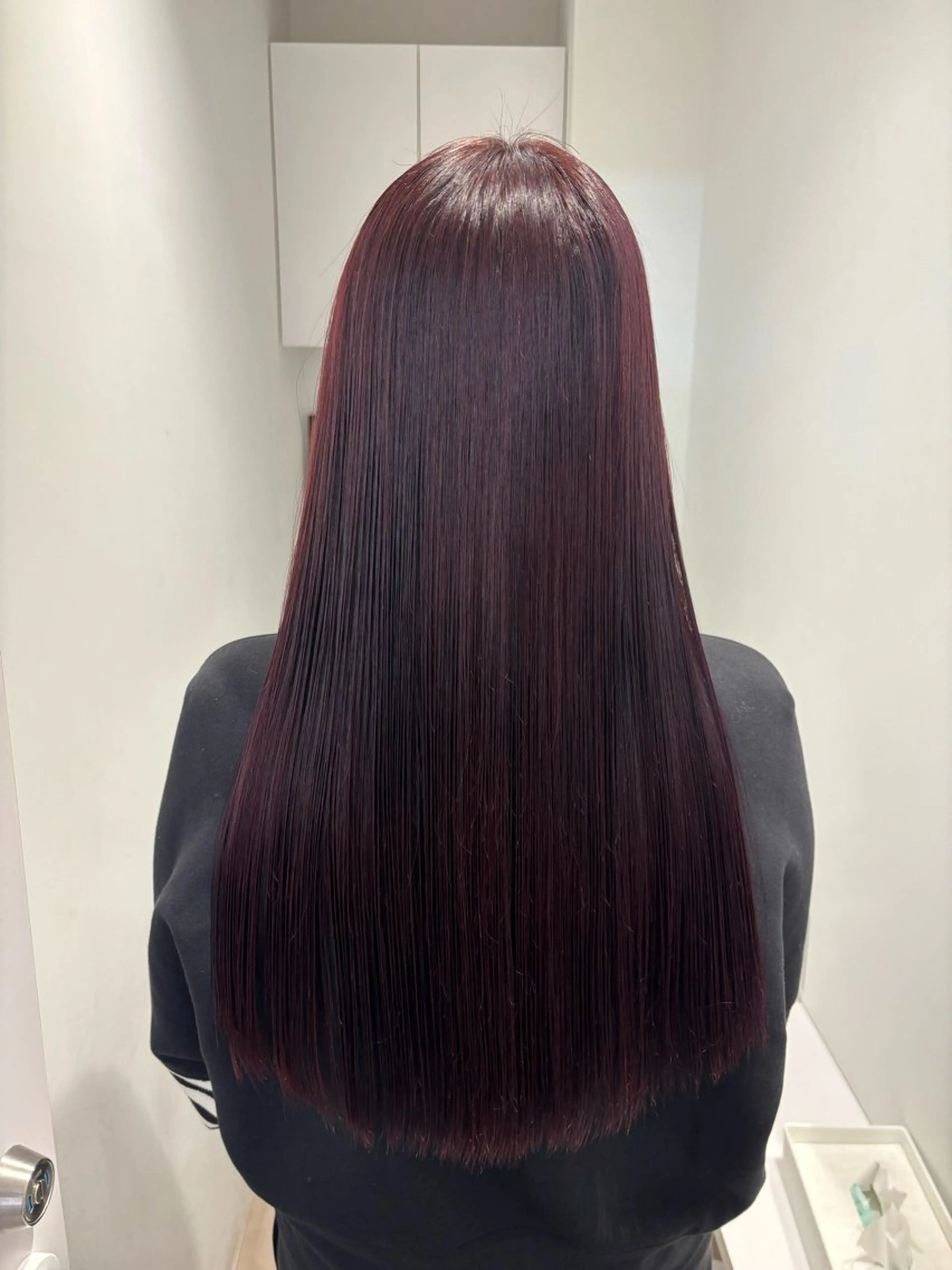 ロング ヘアカラー リン🔔ボブ cut ベージュカラー🤎のヘアスタイル