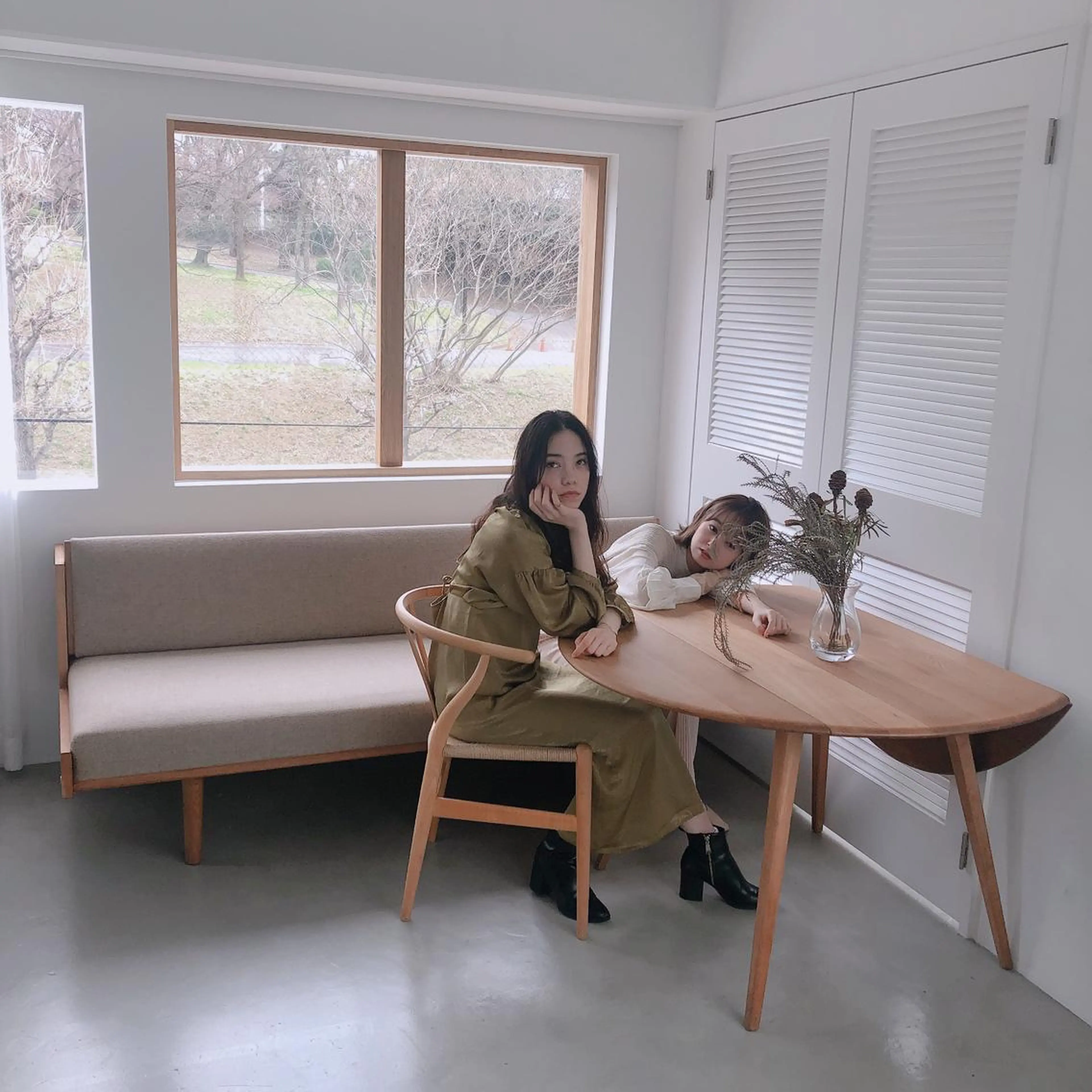 ロング パーマ カットカラーモデル BASSA上石神井店のヘアスタイル