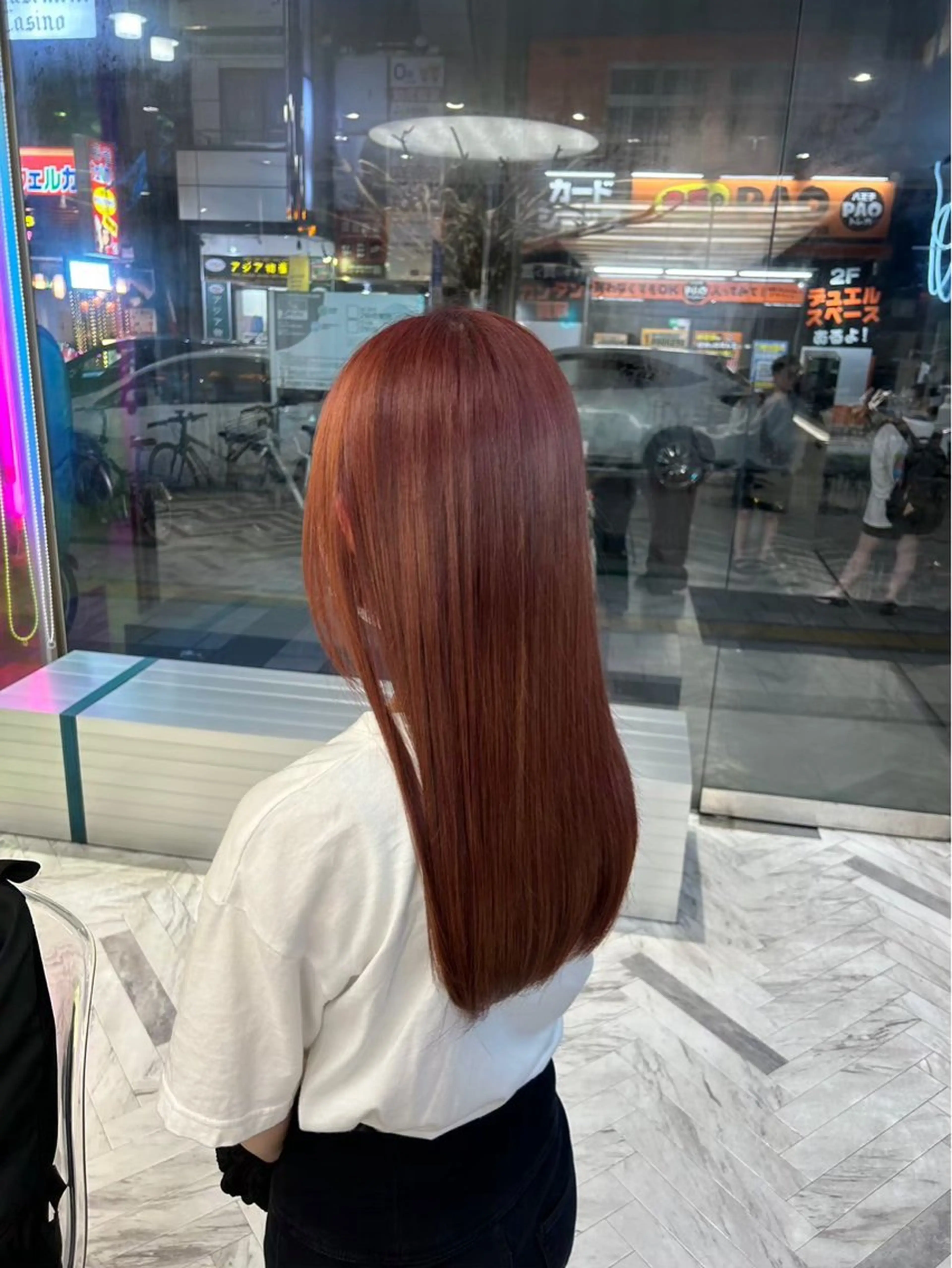 ロング カラー ヘアカラー 冬っぽカラー/ マツエク/ゆきなのマツエク・マツパデザイン