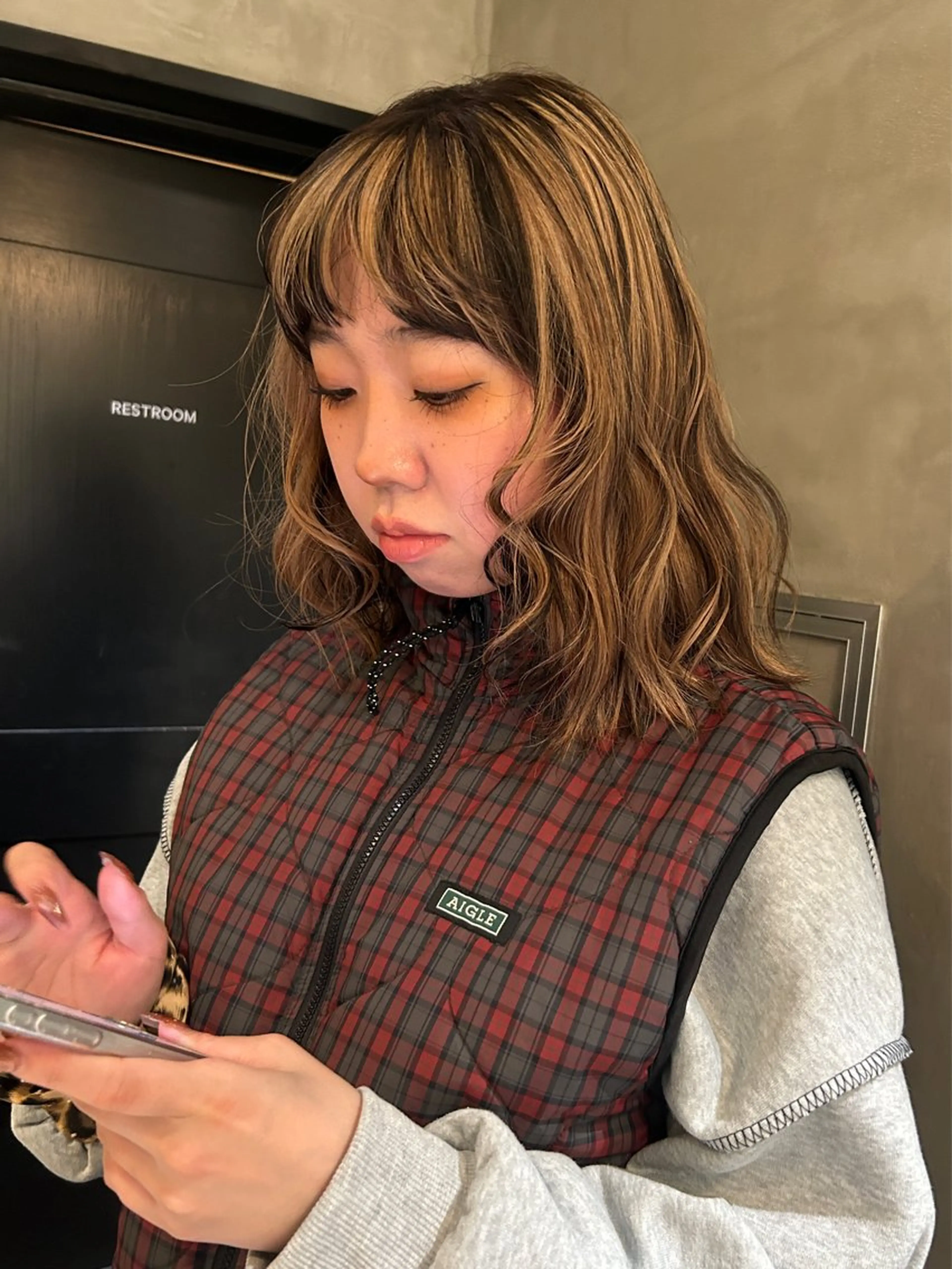 ミディアム カラー ブロンド ヘアカラー トリートメント デザイン/アレンジ ❤︎イシイレイのヘアスタイル