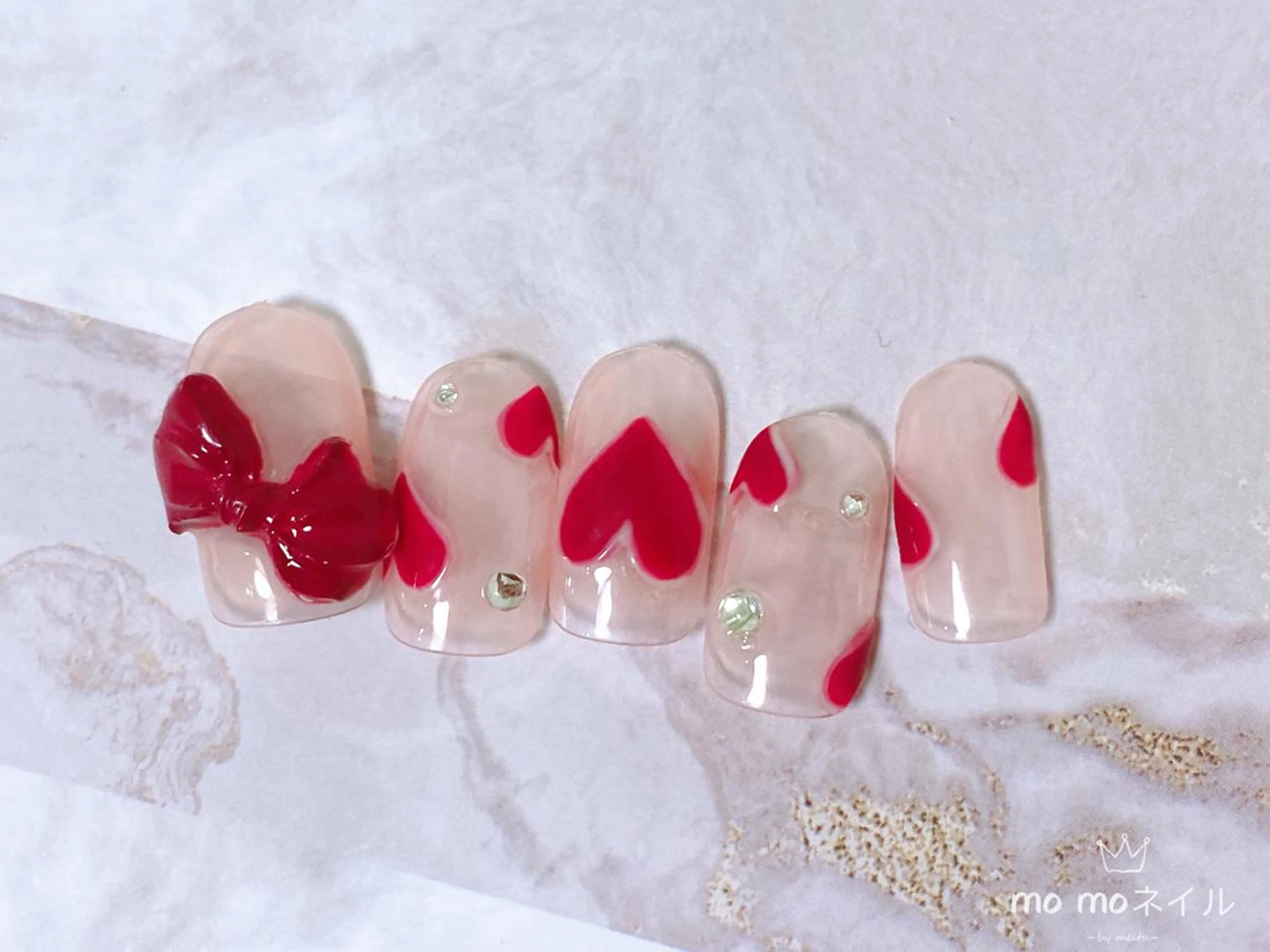 ネイル バレンタイン MOMO nailのネイルデザイン