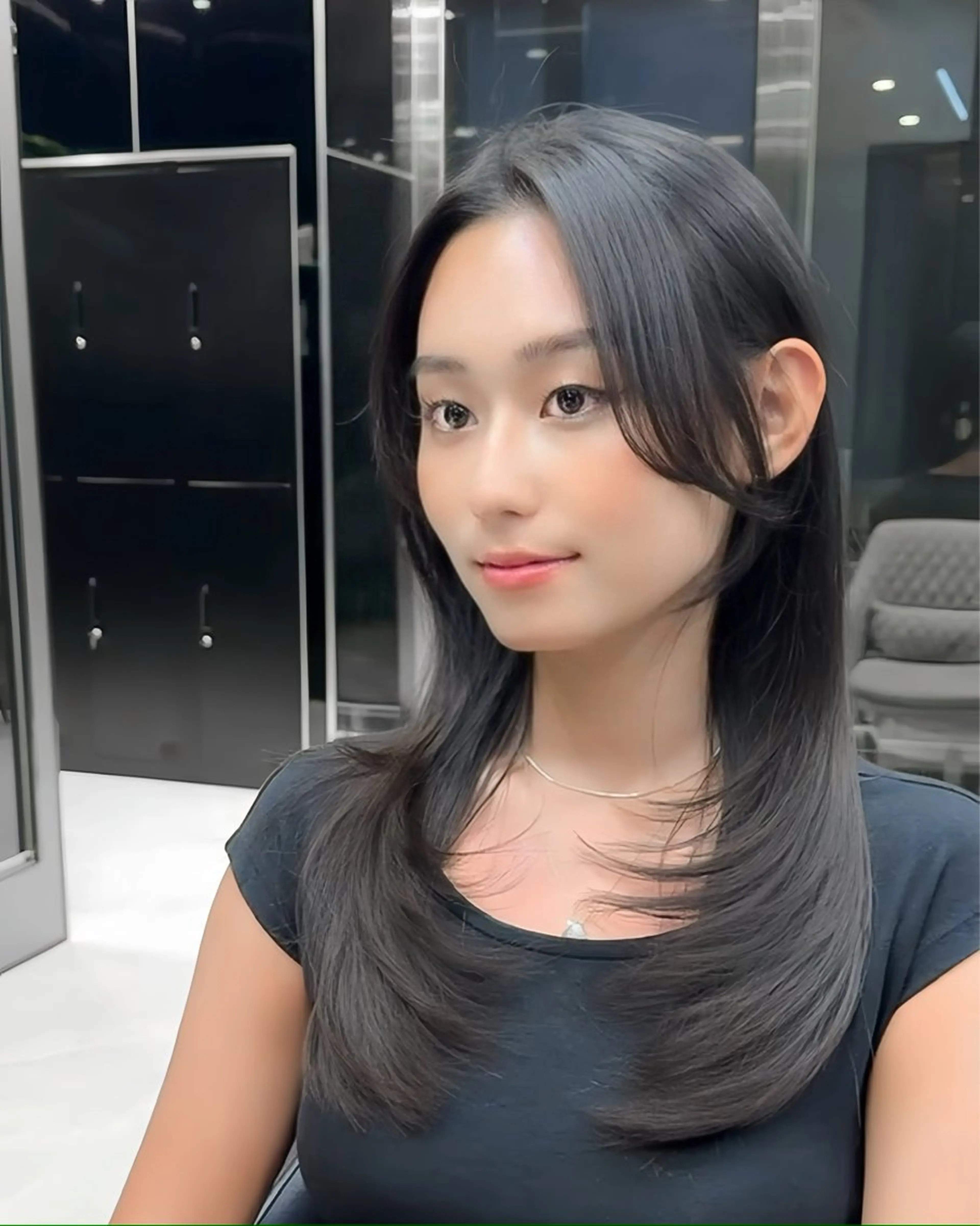 ロング レイヤーカット 髪質改善VALETTE福岡天神所属・髪質改善/レイヤー /韓国ヘアNOBUのヘアスタイル