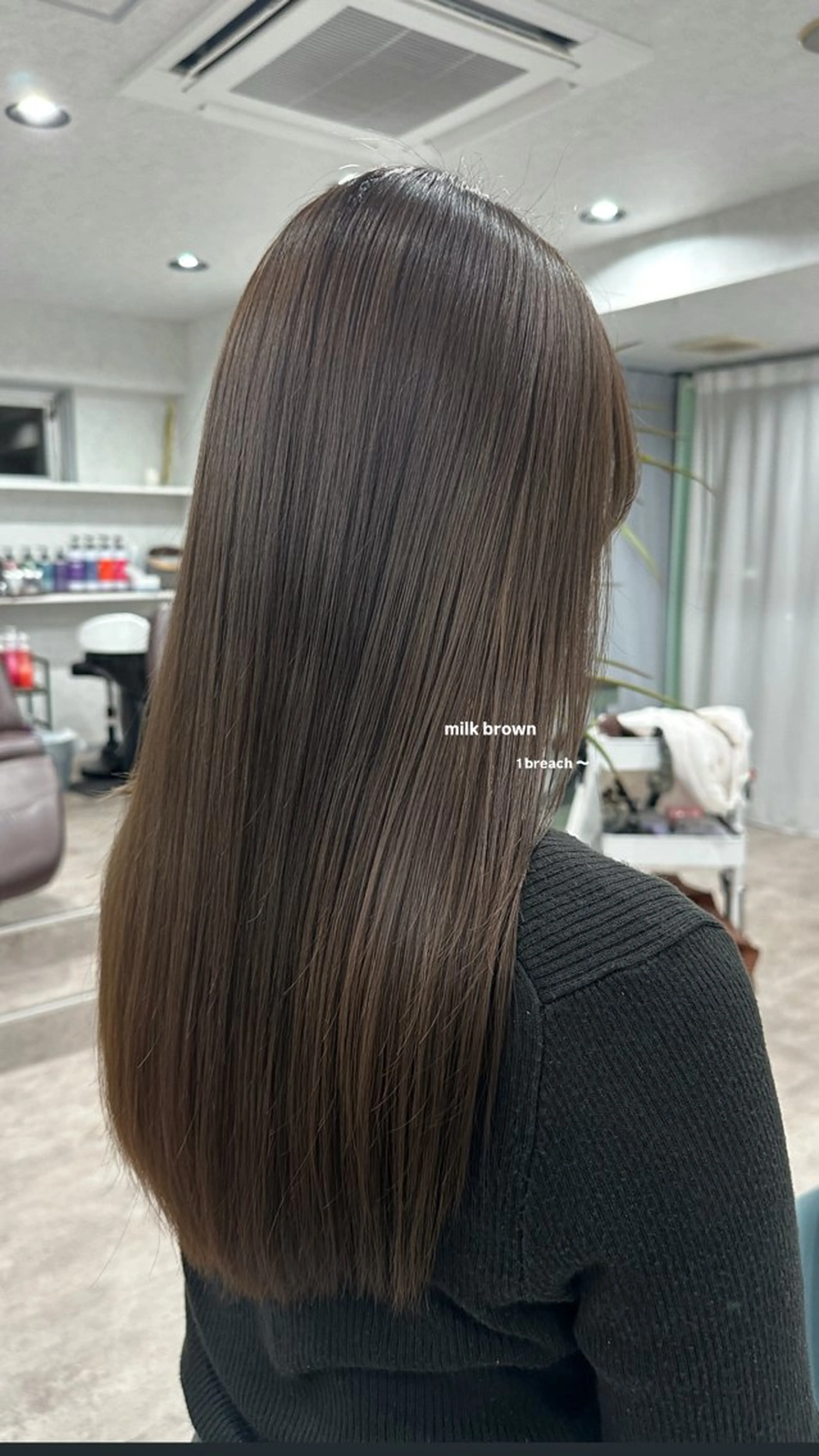 ロング カラー カット ヘアカラー トリートメント v-lab studio所属・韓国レイヤーカット/ 艶カラー/ noaのヘアスタイル