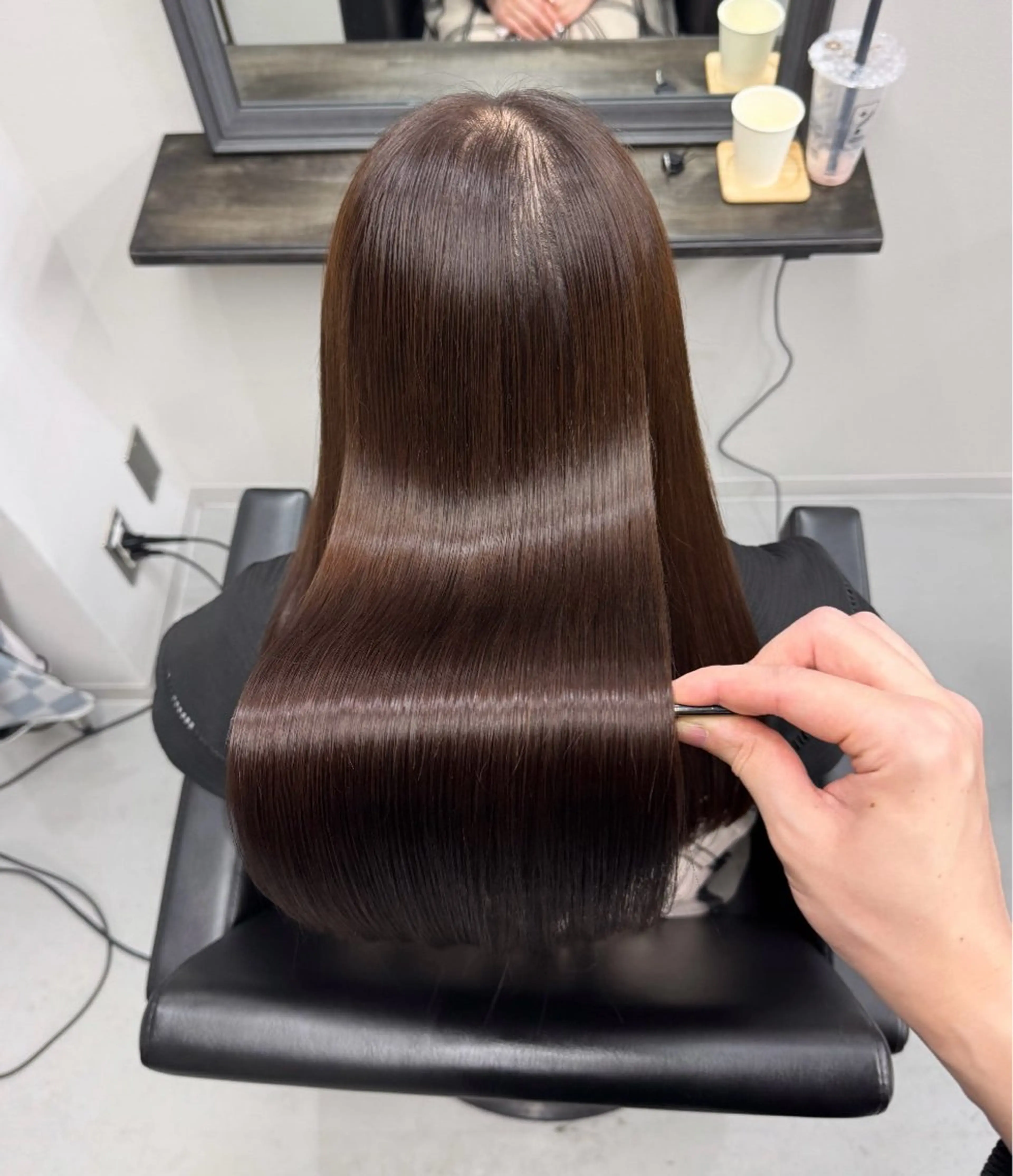 【美髪コース】🌟カラー＋縮毛矯正orストレートパーマ＋髪質改善ULTOWAトリートメント🌟の写真