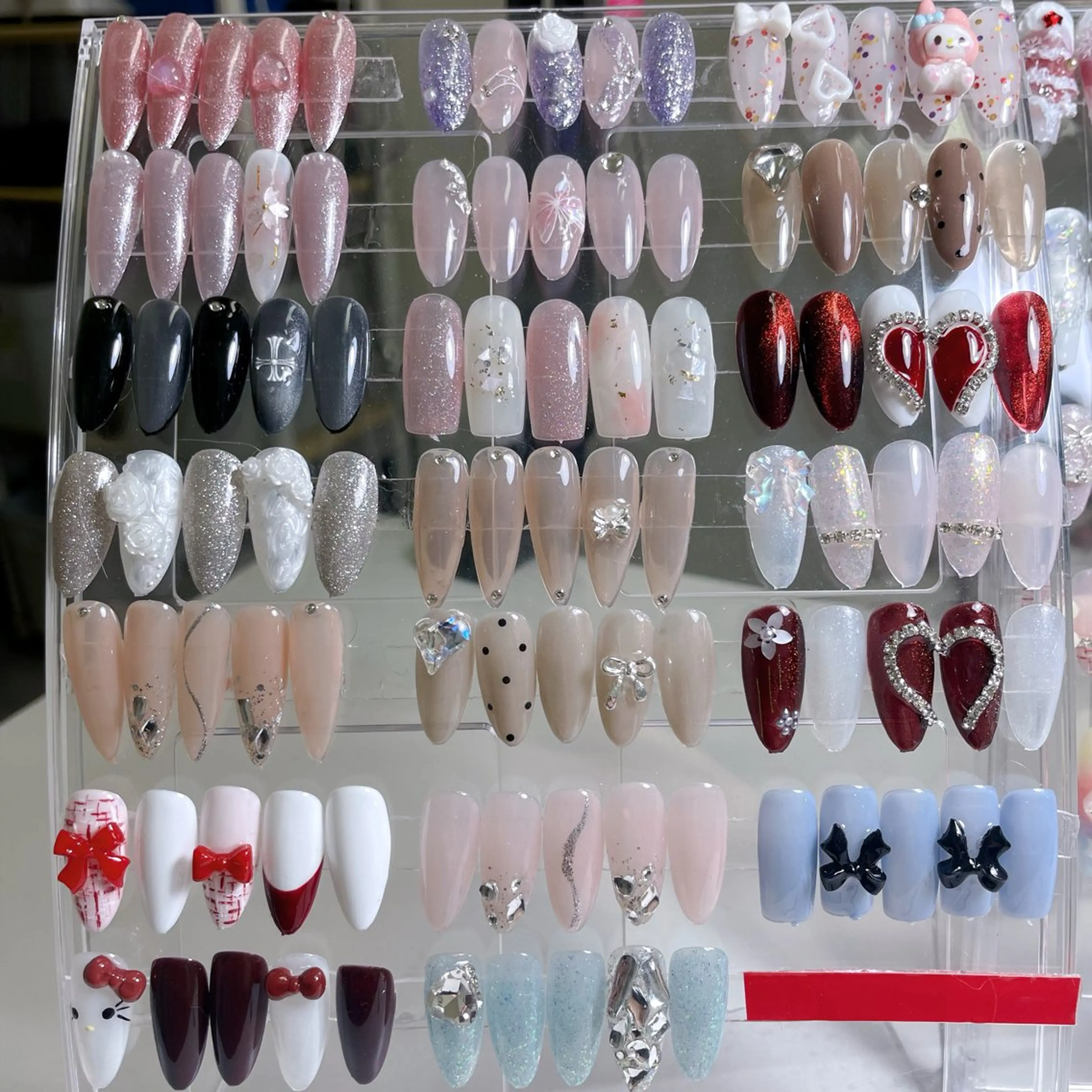 ネイル 成人式 ジェルネイル ネイルチップ ハンドネイル MoMoA Nail ネイル長さ出し専門店のネイルデザイン