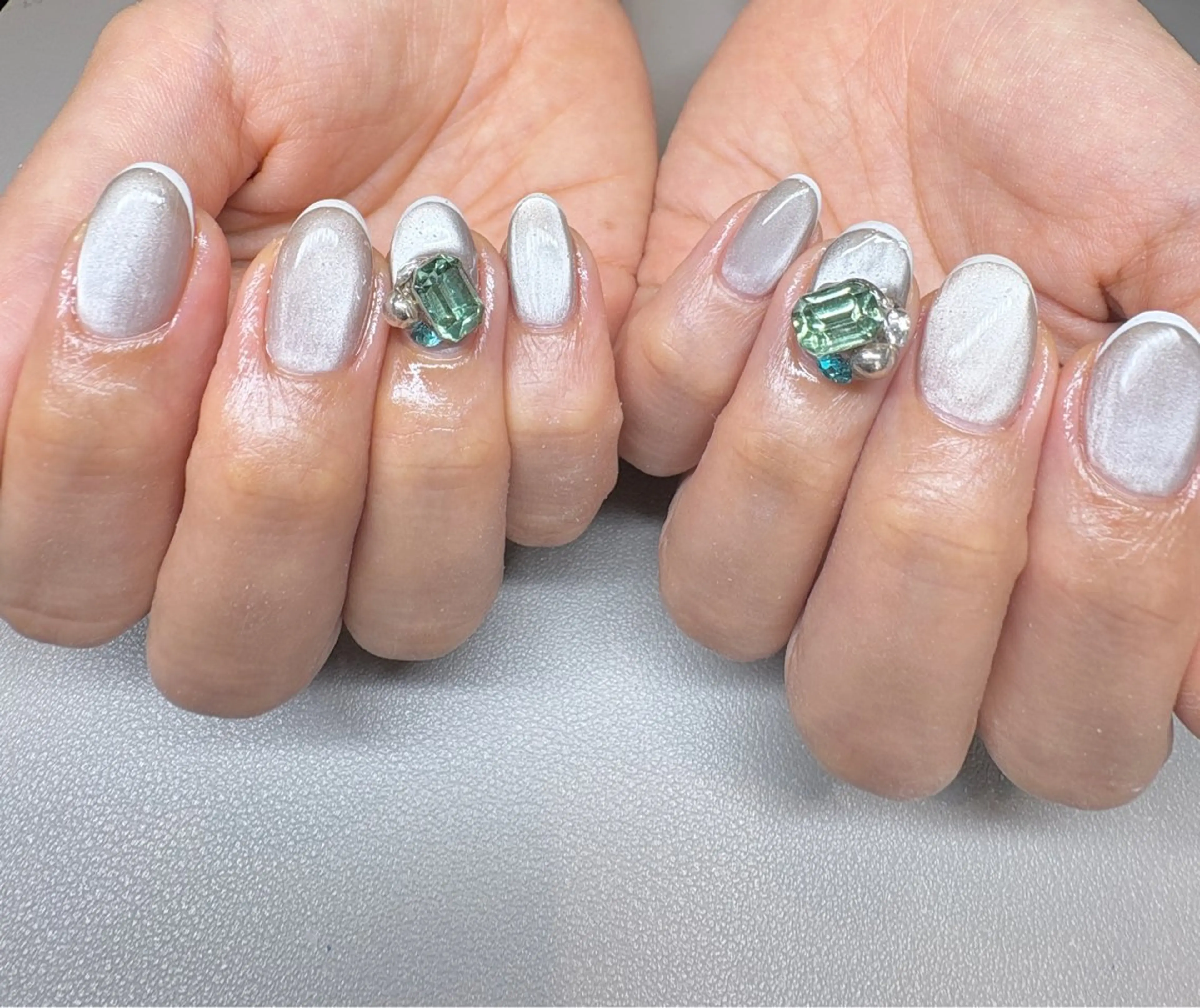 ネイル 長さ出し 持ち込み 春ネイル ハンドネイル N.style所属・Ｎ. styleのネイルデザイン