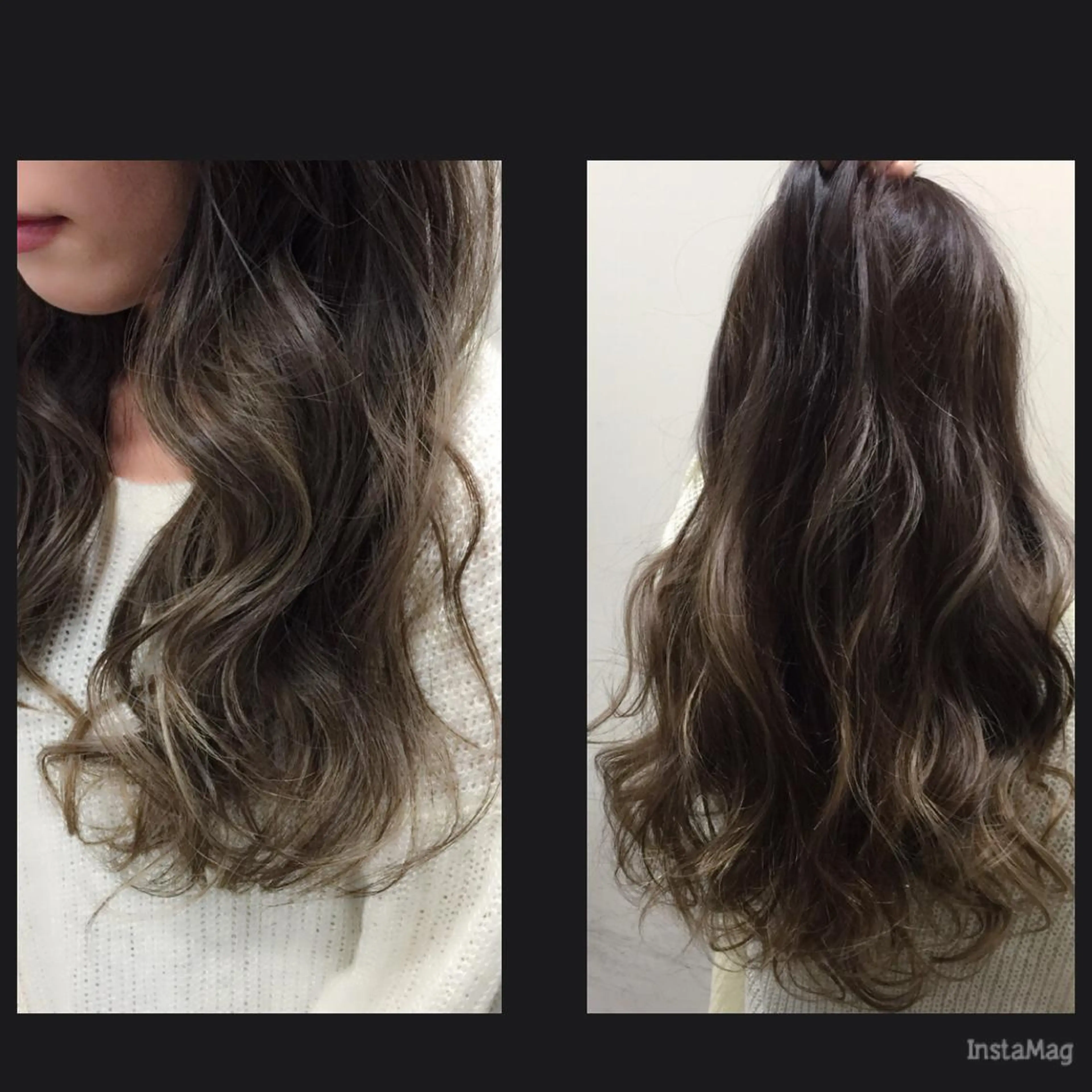 ロング カラー グラデーションカラー ハイライトカラー 外国人風カラー ハイライト Hair mission【ヘアーミッション】心斎橋所属・エクステ／レイヤー 落合/心斎橋のヘアスタイル