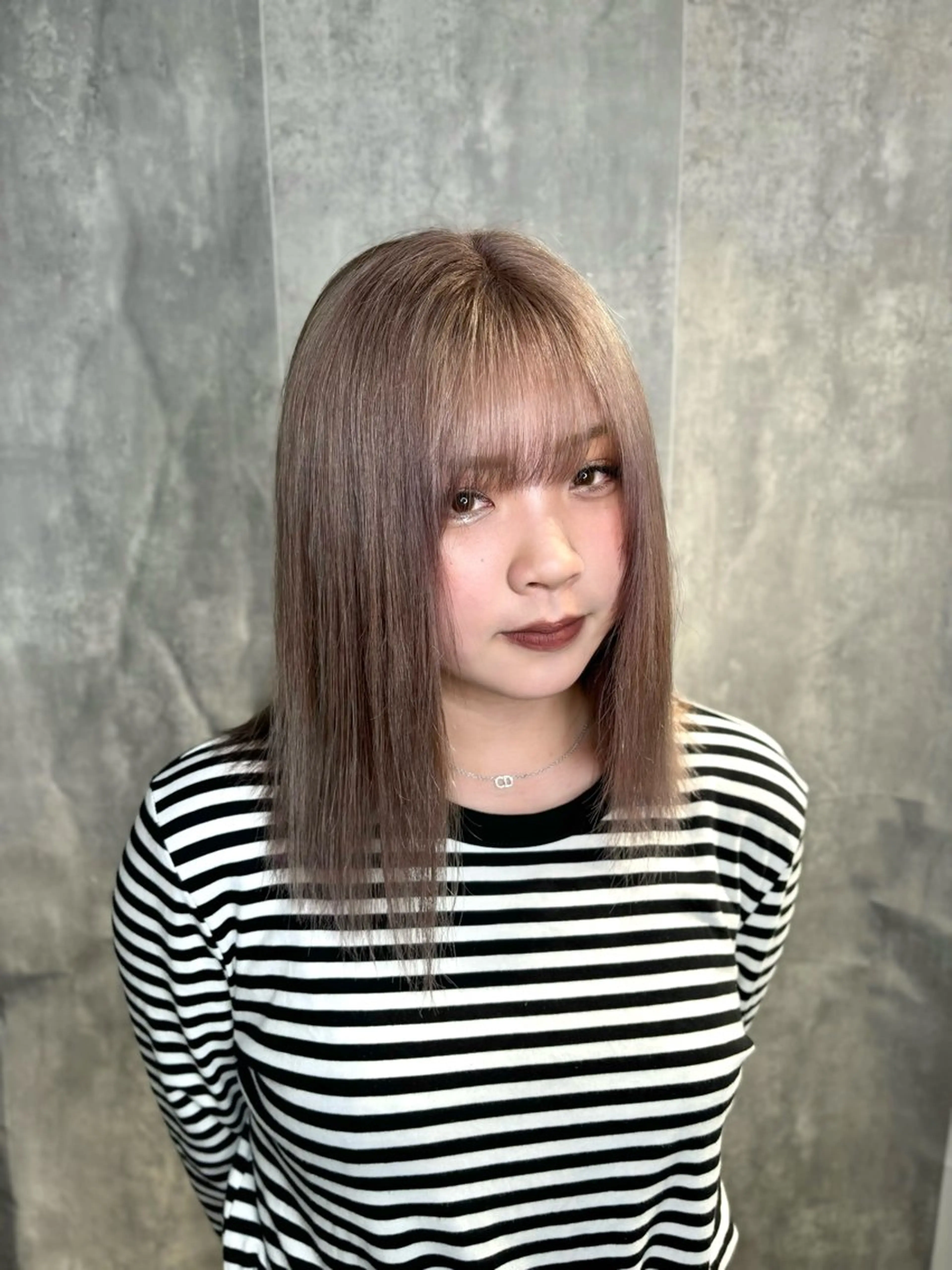 セミロング カラー 💫miyu💫デザ インカラー/アレンジのヘアスタイル