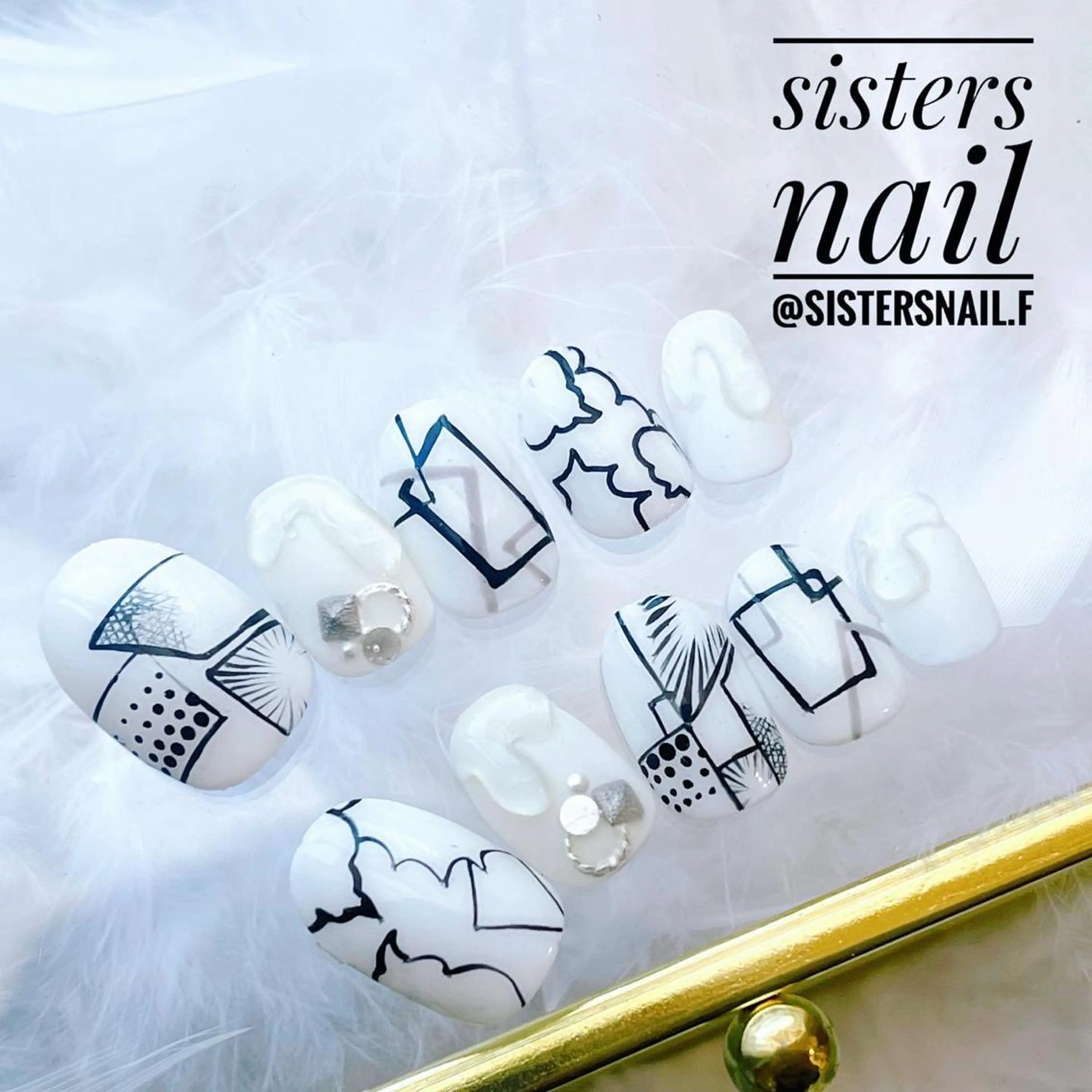 ネイル アートネイル ネイルチップ ブライダルネイル sisters nail.fのネイルデザイン