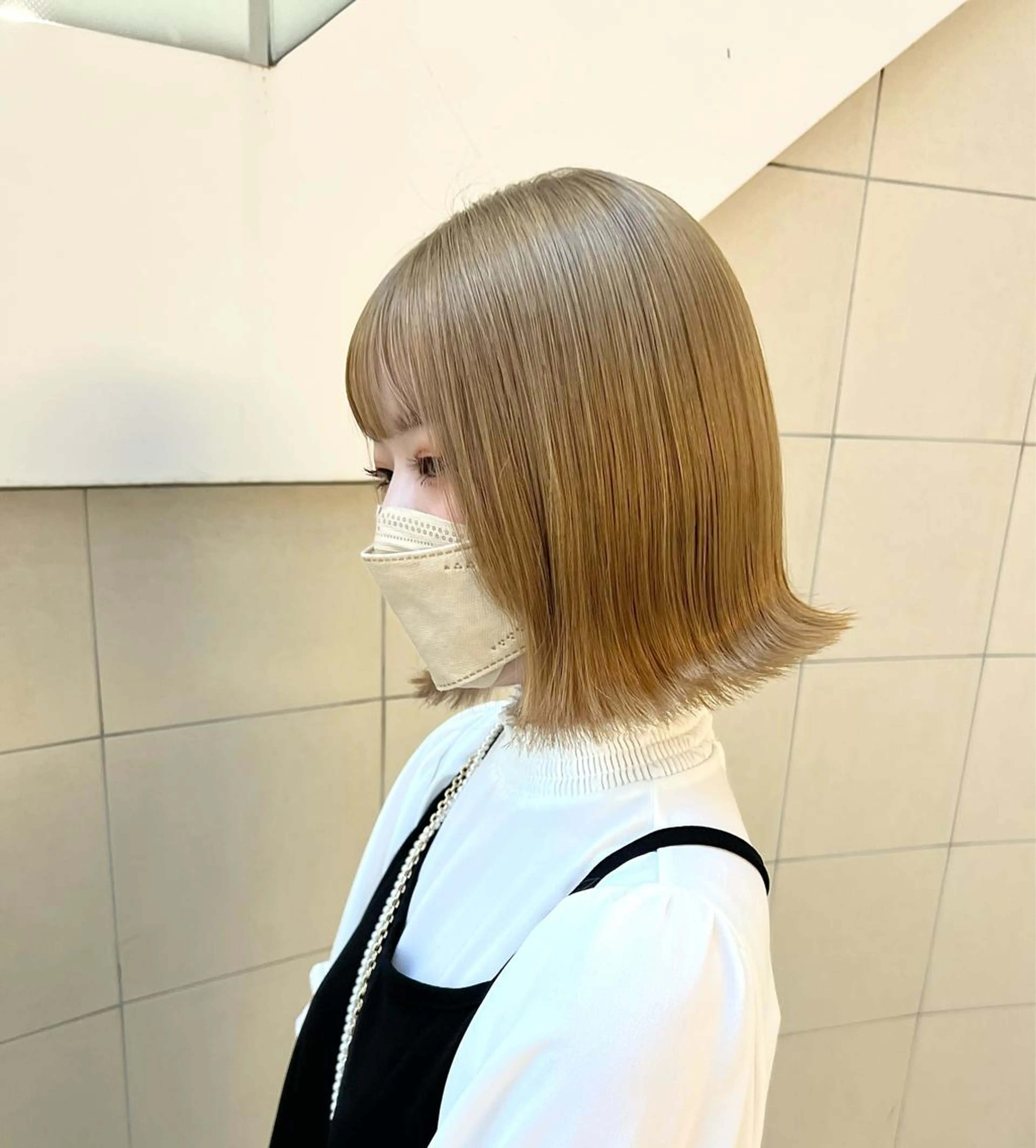 ショート カラー 【韓国艶カラー🎀】 添田 菜摘のヘアスタイル