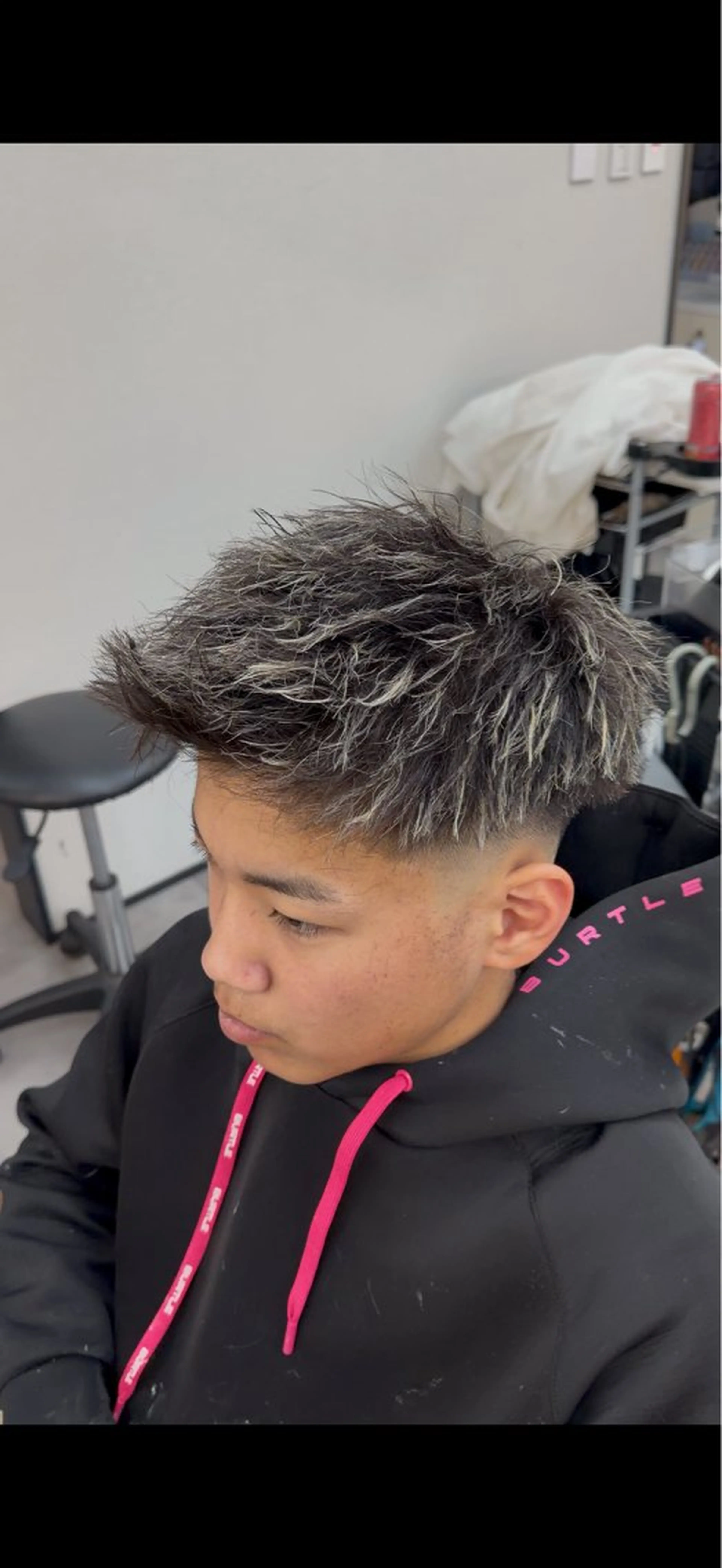 パーマ メンズ riens harutoのヘアスタイル