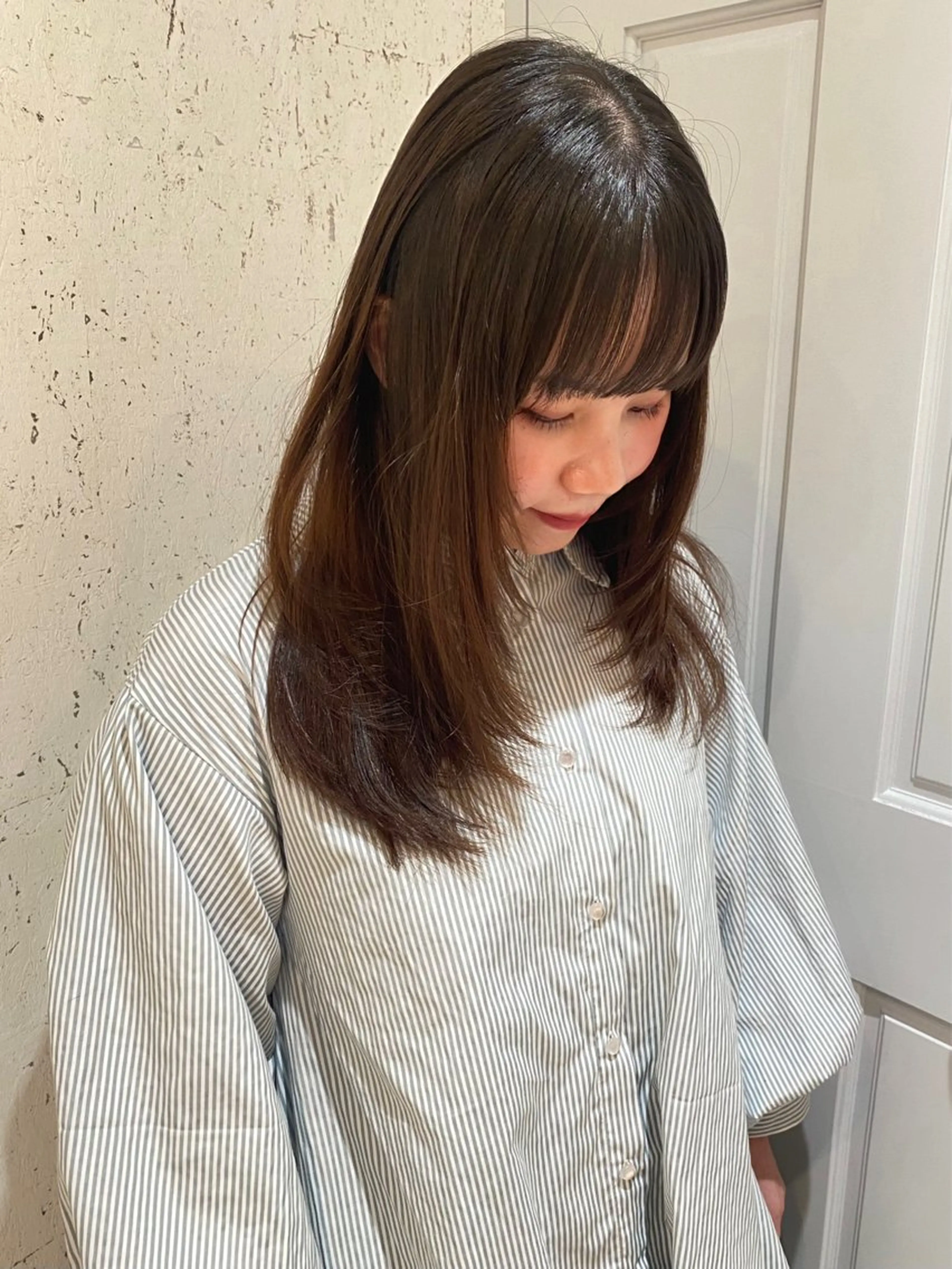 セミロング カラー カット 縮毛矯正 トリートメント mai / linoah˚✧のヘアスタイル