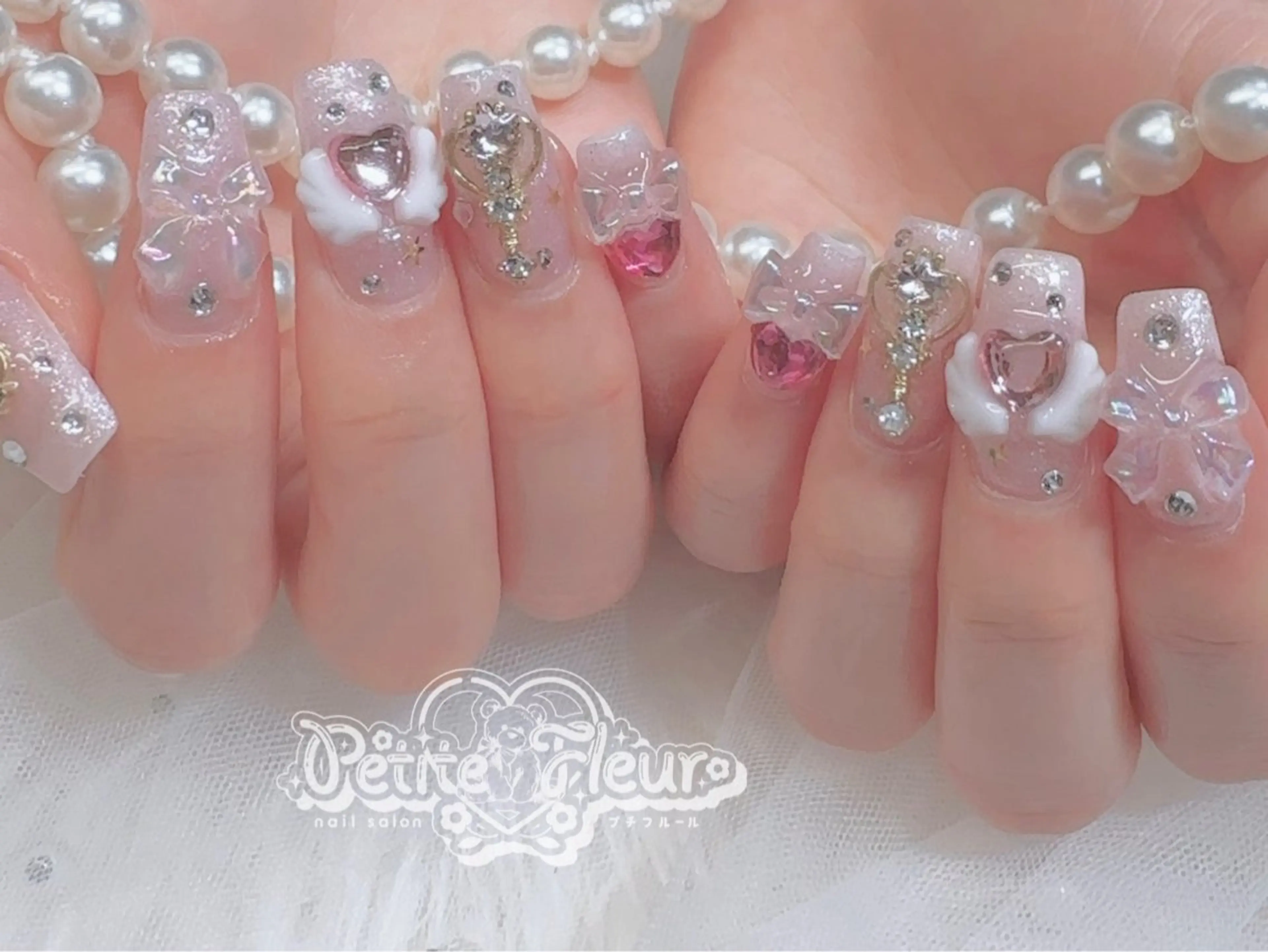 ネイル ハンドネイル ❁⃘*。Petite fleur❁⃘*りさのネイルデザイン