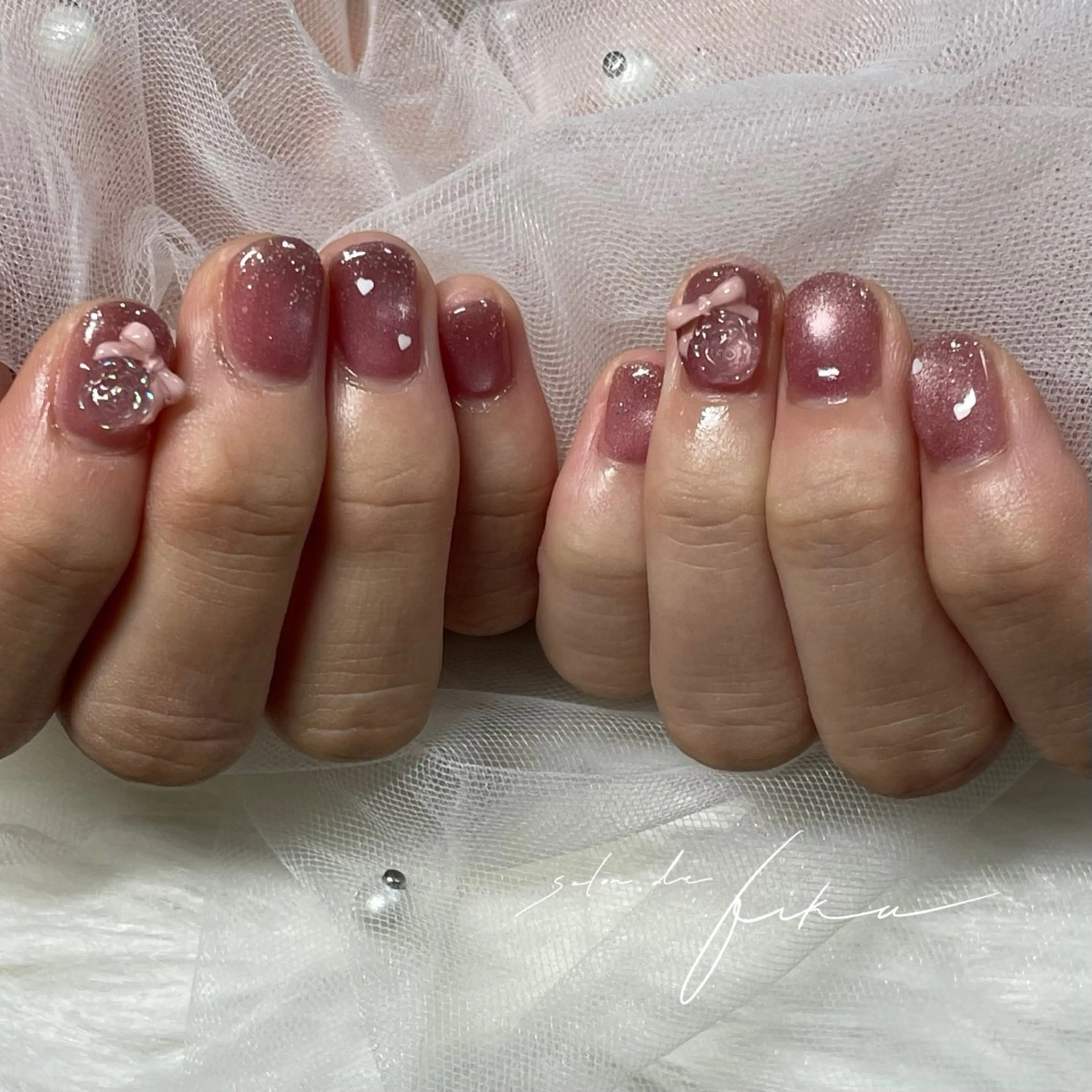 ネイル ショートネイル ハンドネイル Saki 【パラジェル取扱店】のネイルデザイン