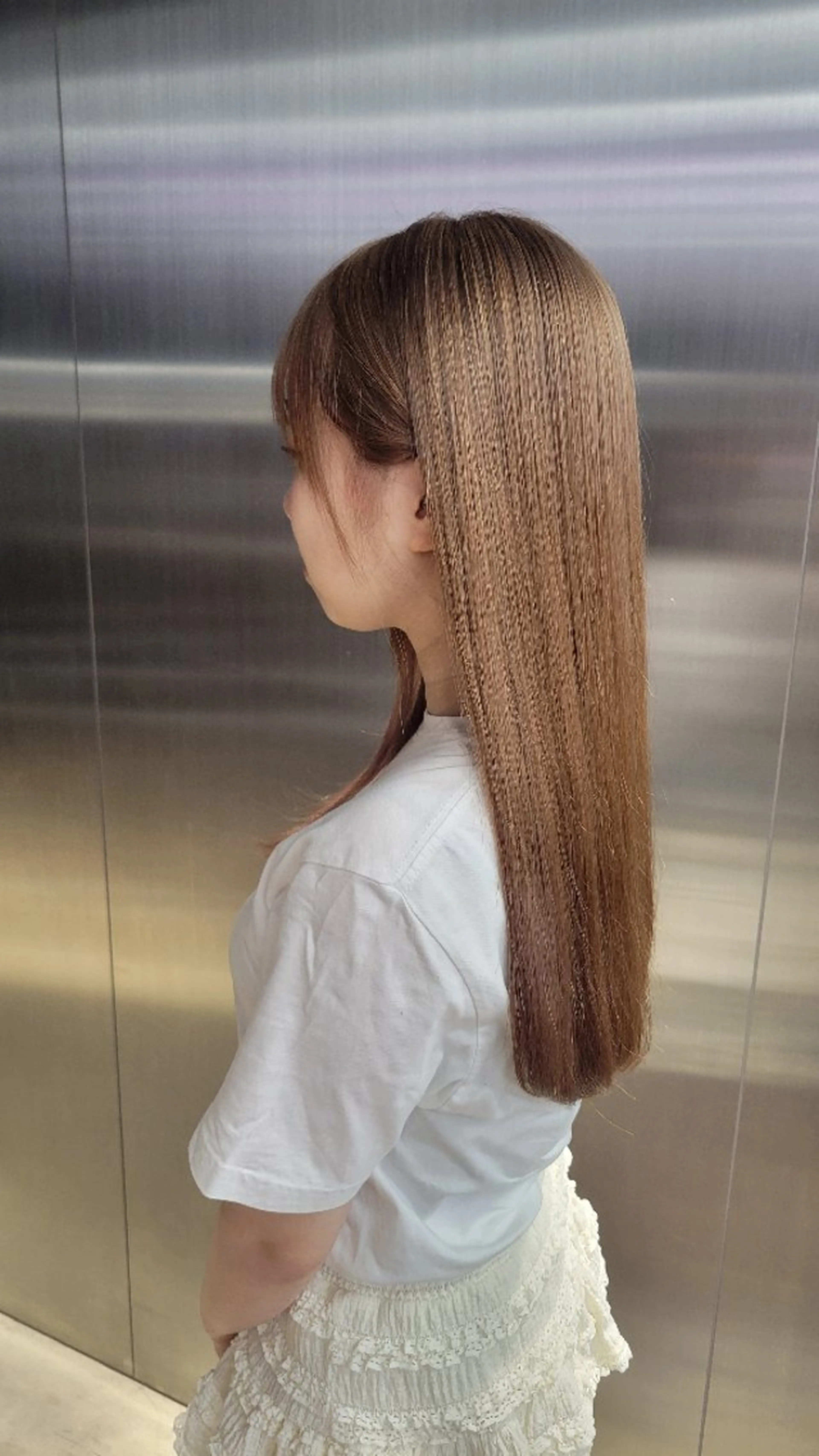 ロング カラー ベージュカラー ブリーチ PELE栄ANNEX所属・PELE/栄/ ショート/SOAのヘアスタイル