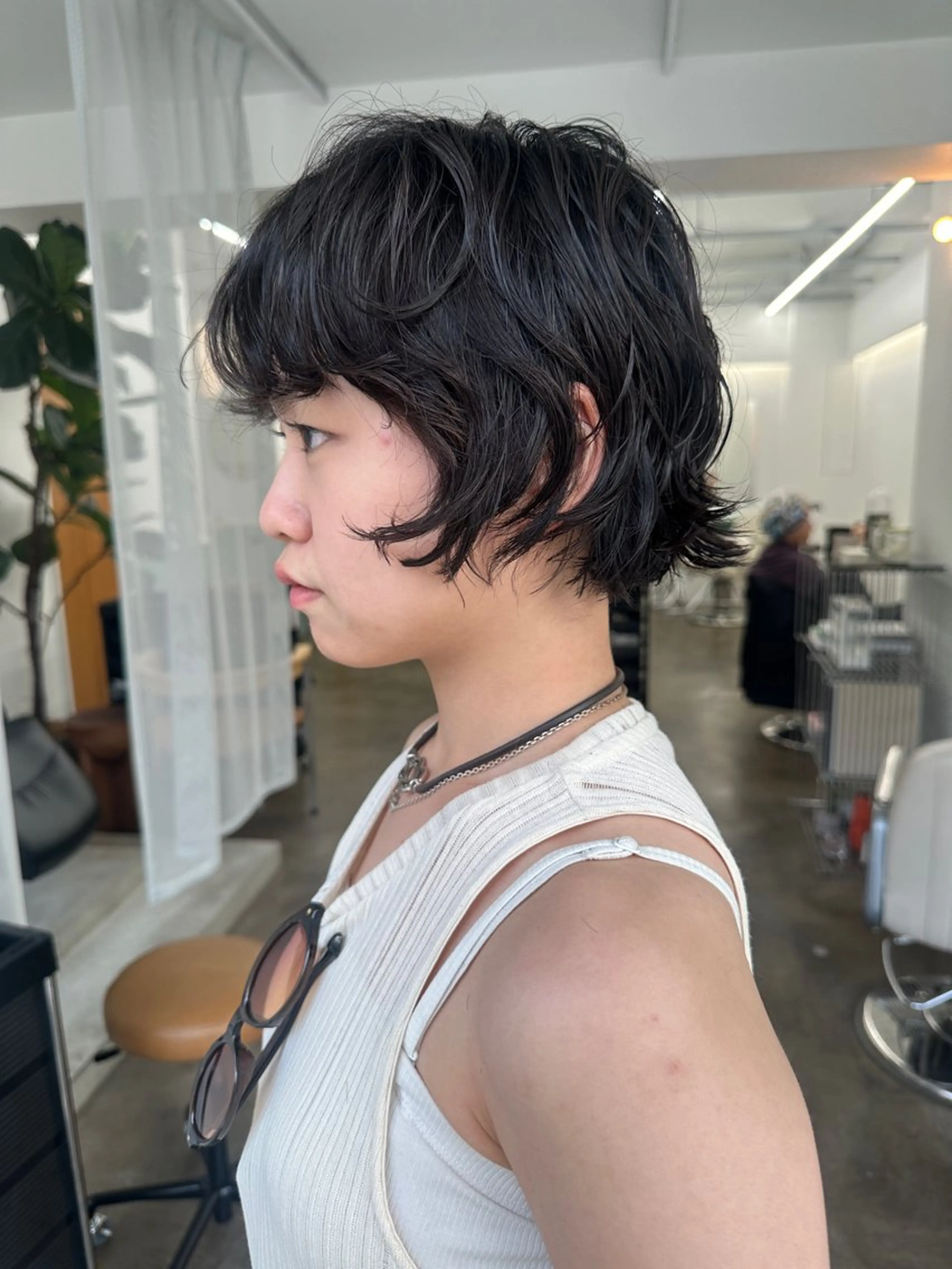 似合わせカット+前髪パーマの写真