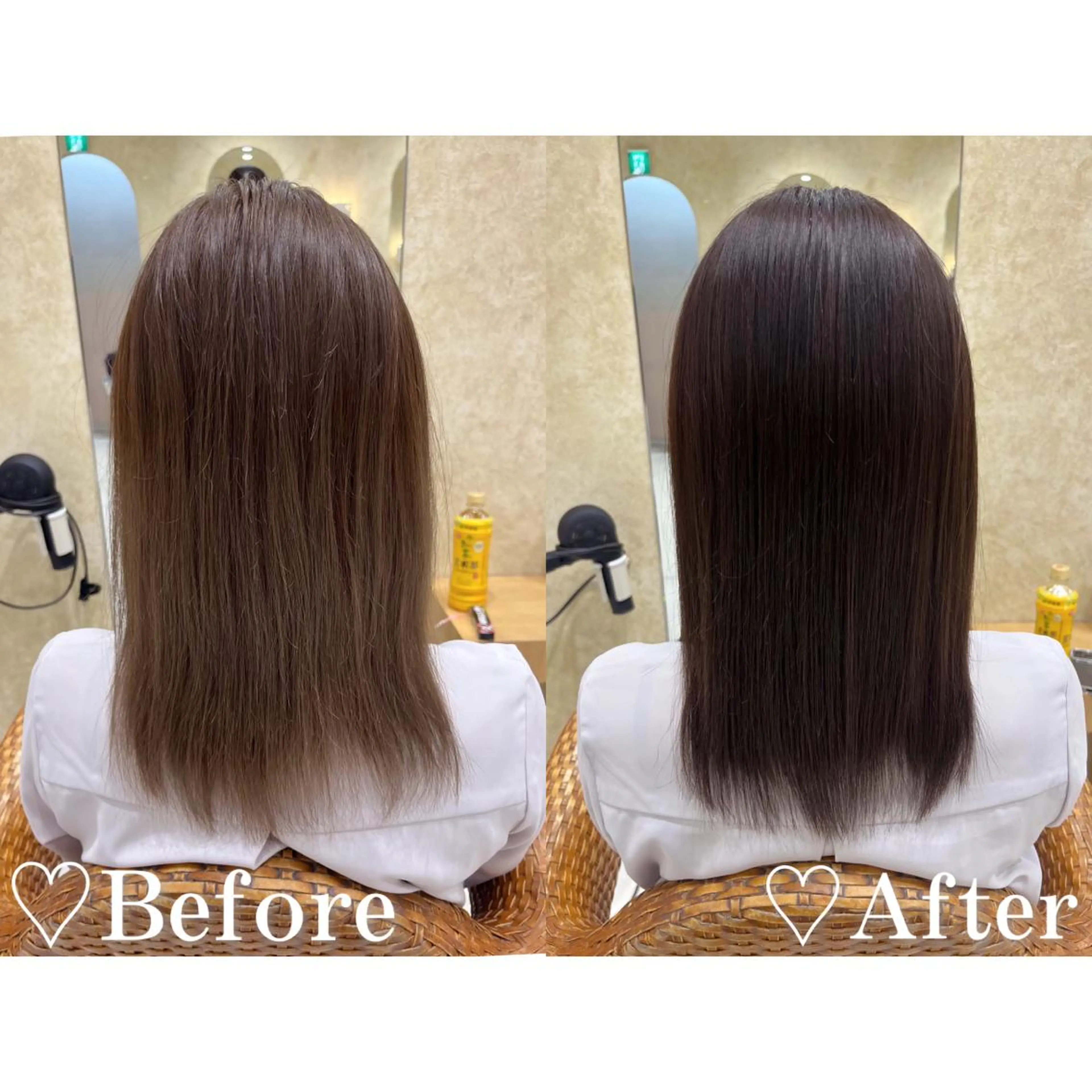 セミロング カラー 大久保 凜香のヘアスタイル