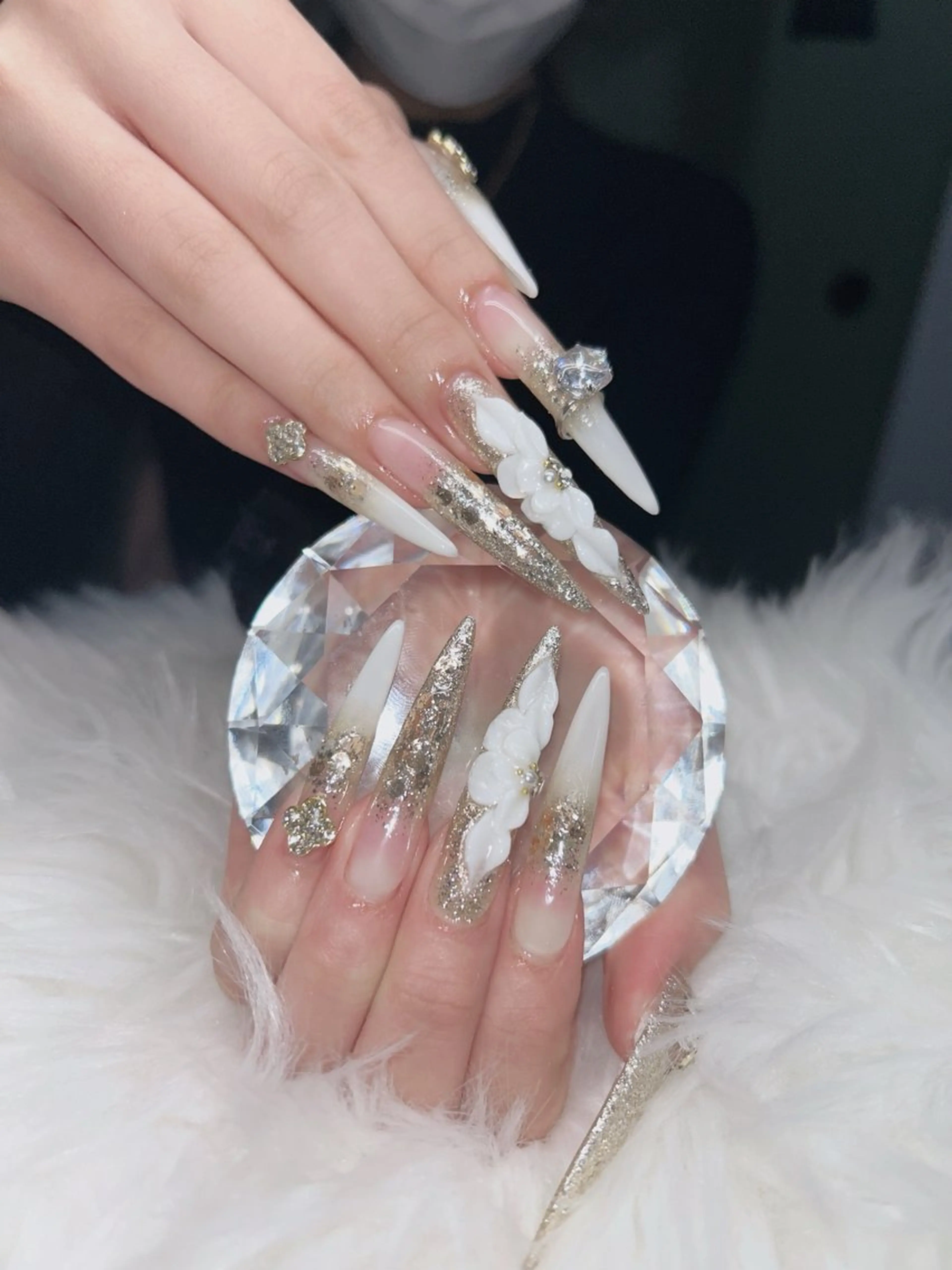 ネイル アートネイル オーロラネイル チークネイル 長さ出し フットネイル ハンドネイル Chan nailsのネイルデザイン