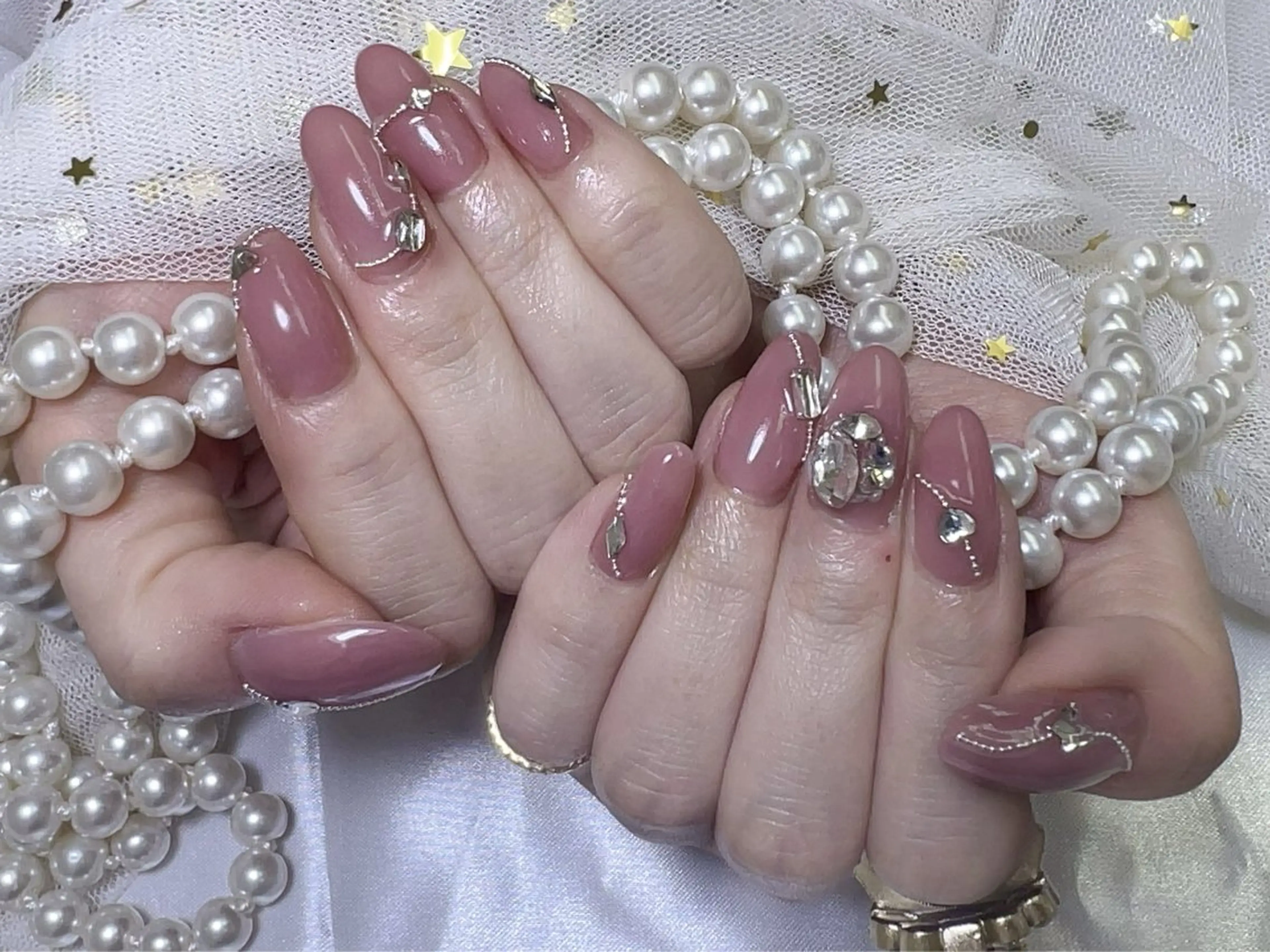 ネイル ピンク ハンドネイル UM nailのネイルデザイン