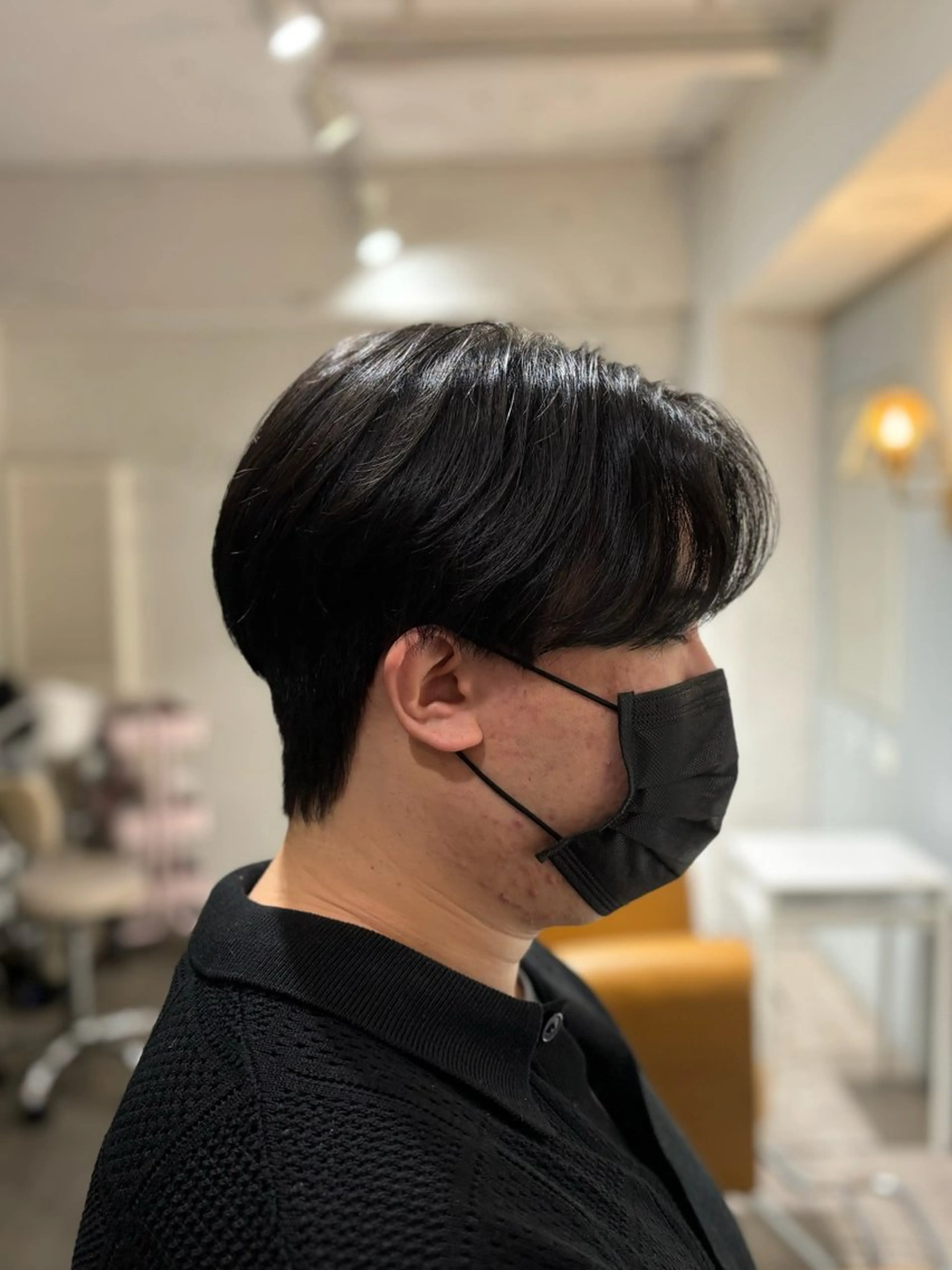 ショート パーマ メンズ カット パーマ 韓国メンズヘア/ ダウンパーマ/歩夢のヘアスタイル