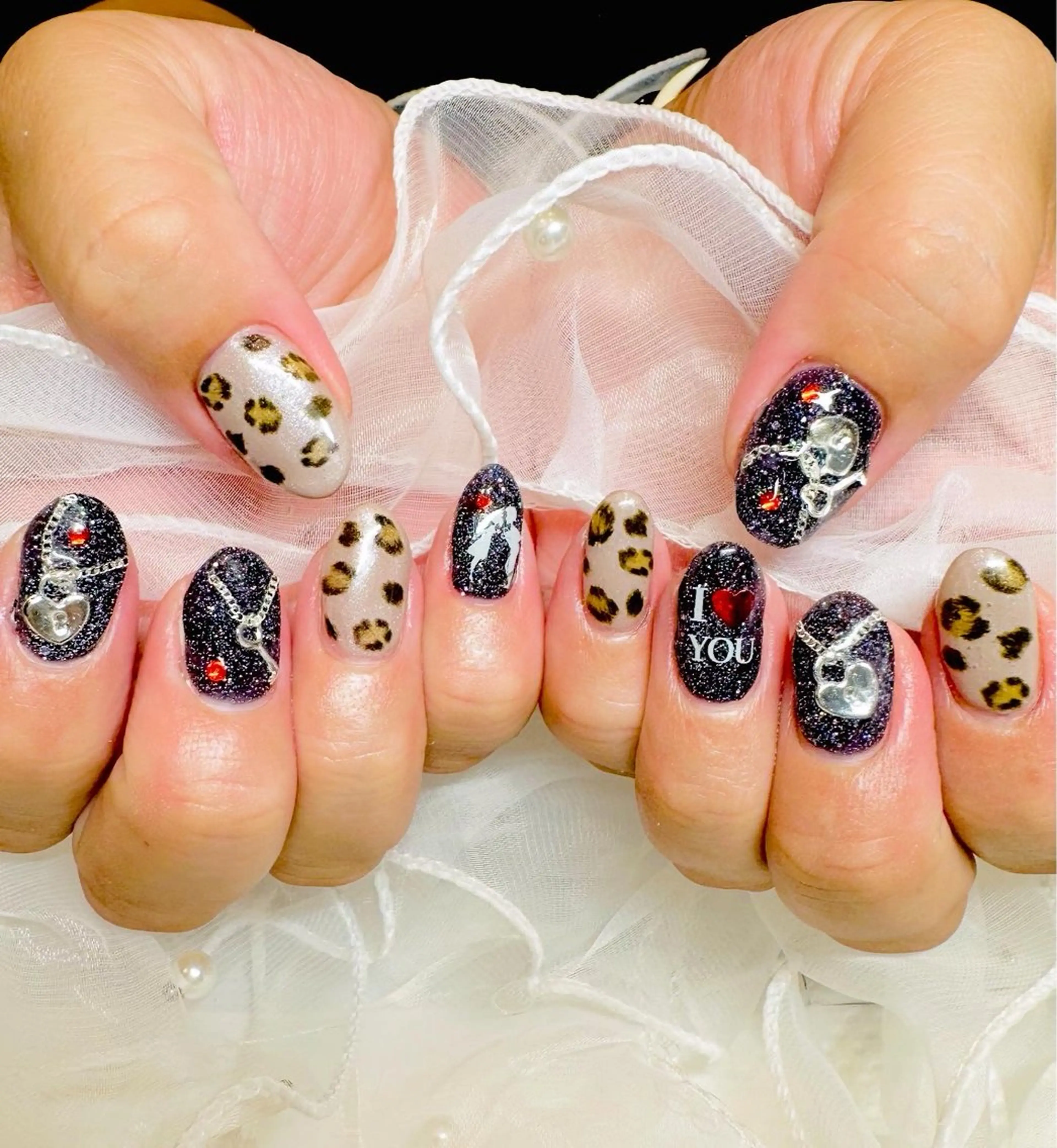 ネイル アニマル柄 ハンドネイル ネイルサロンエレノア所属・田端 笑理菜のネイルデザイン