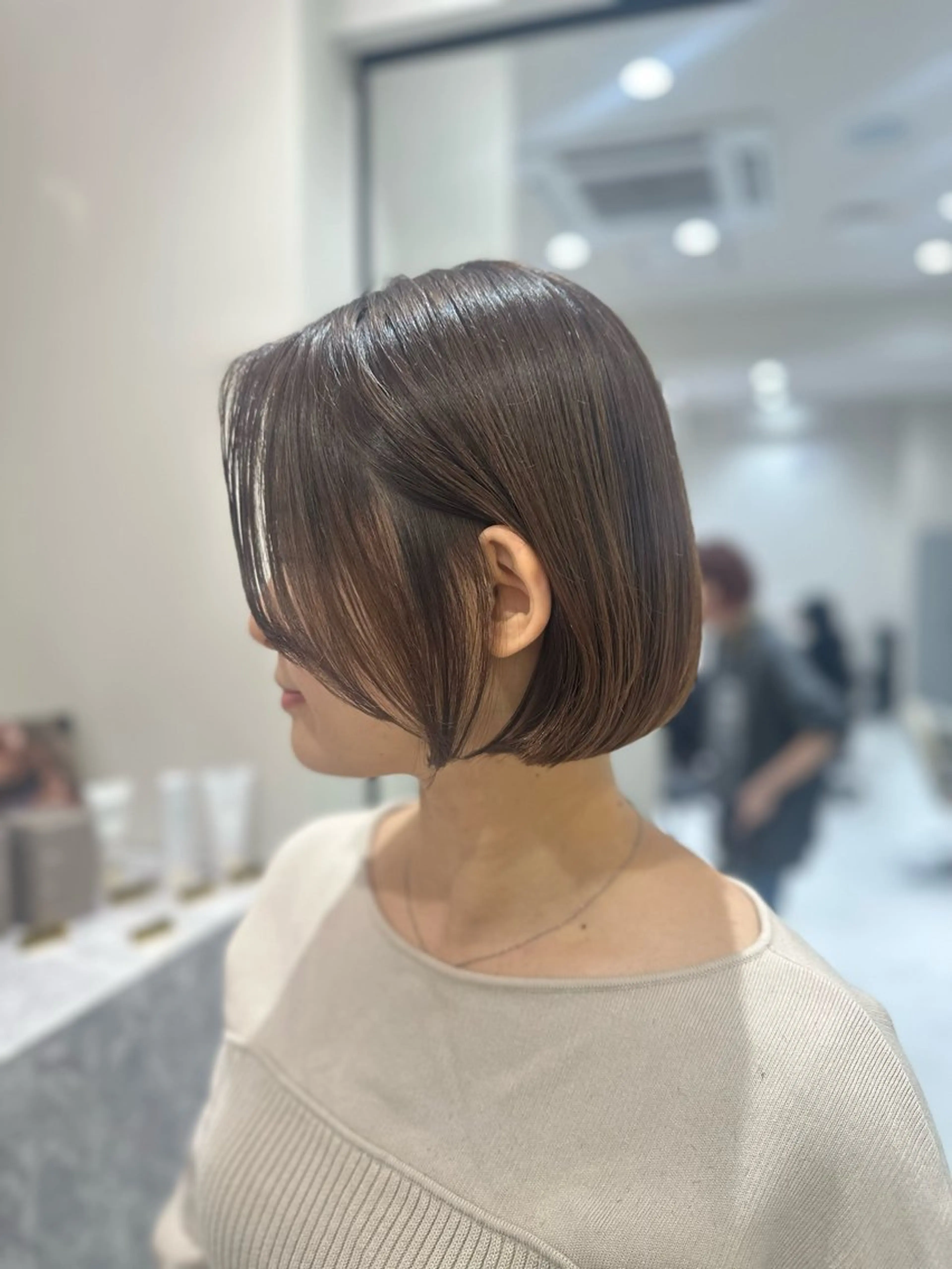 ショート カラー カット ヘアカラー トリートメント 韓国レイヤー✨ yasuko銀座のヘアスタイル