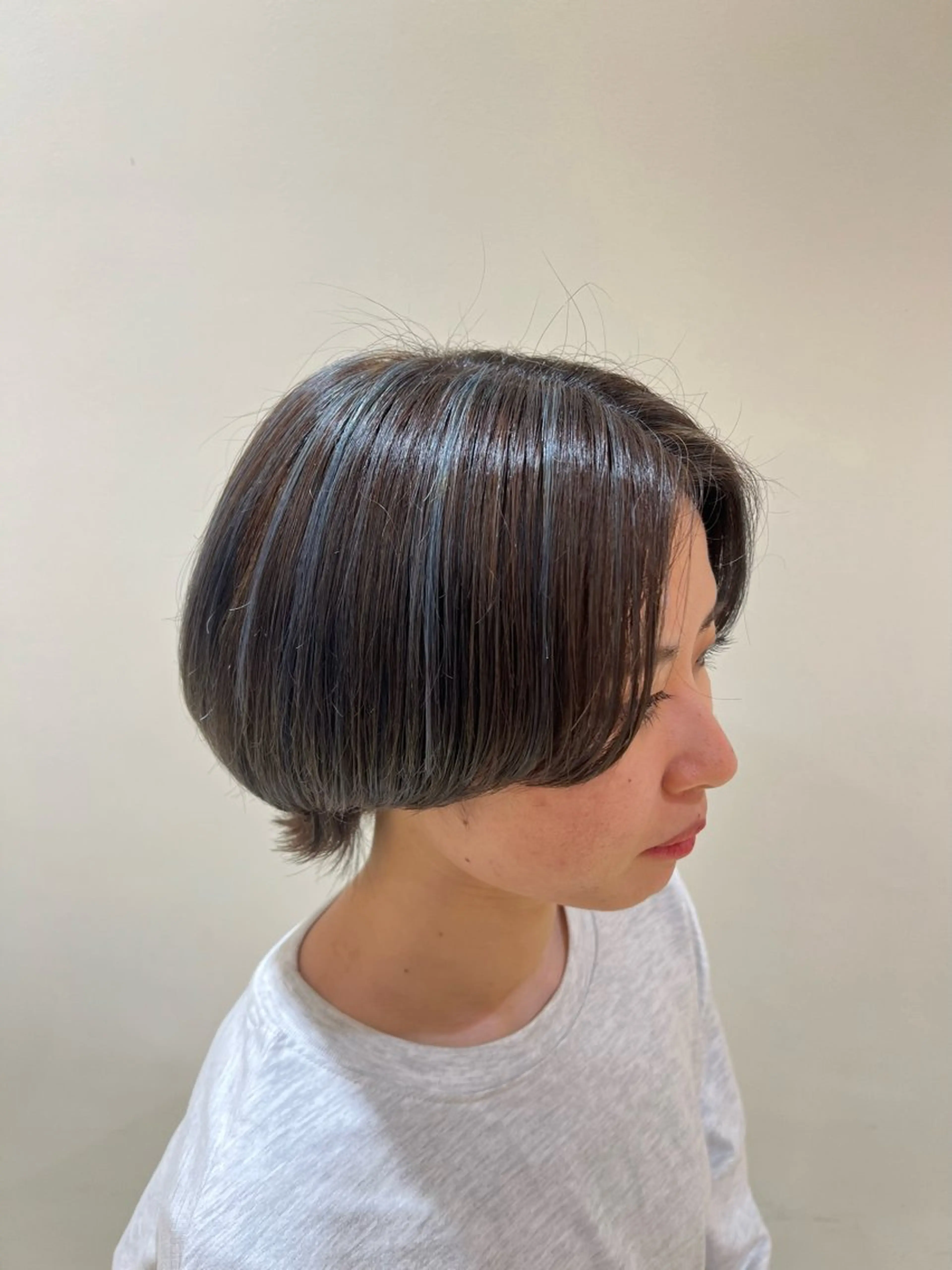 ショート カラー ハイライトカラー ハイライト 吉澤 杏美のヘアスタイル