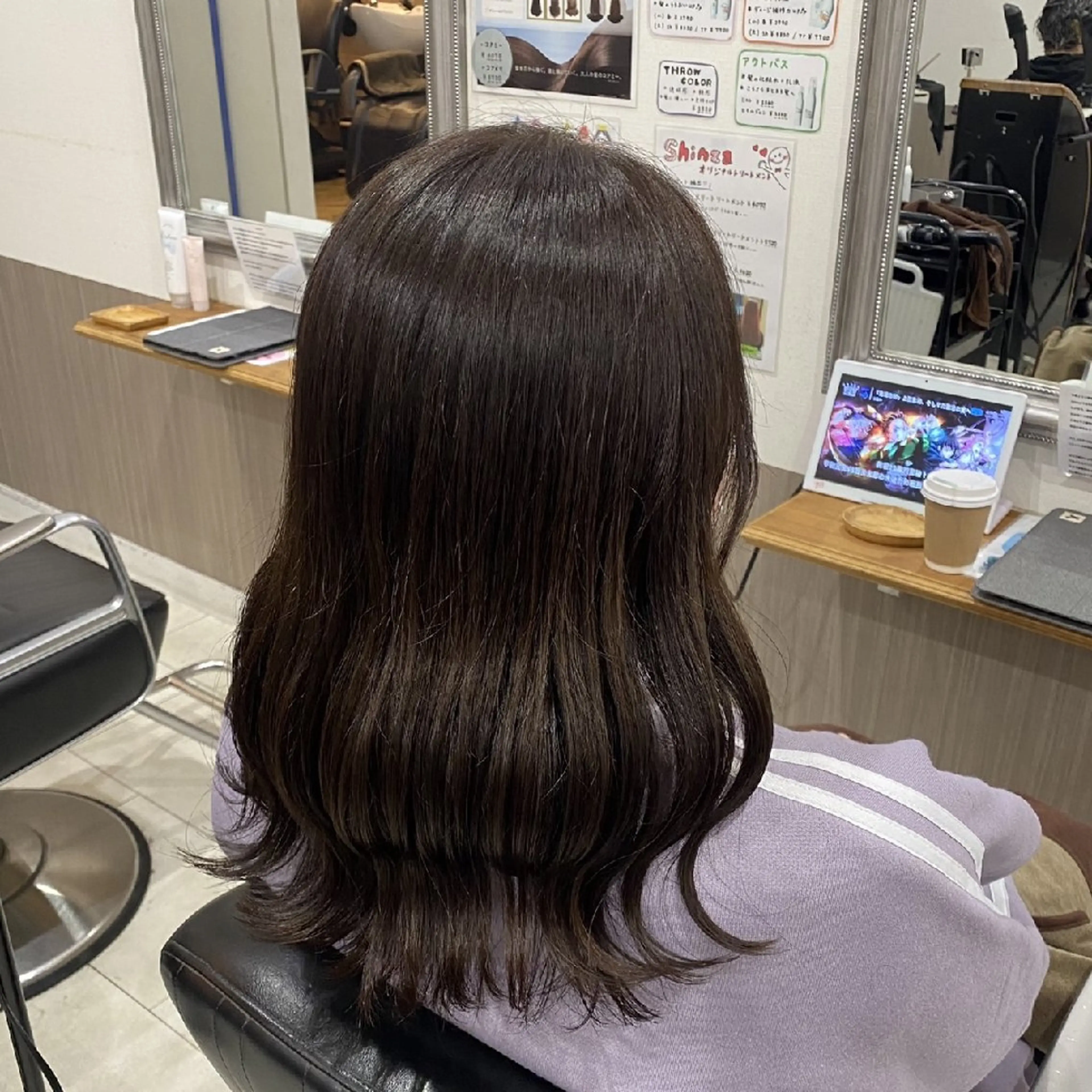 カラー ヘアカラー 暖色🍎透明感カラー 🩵小林かりんのヘアスタイル