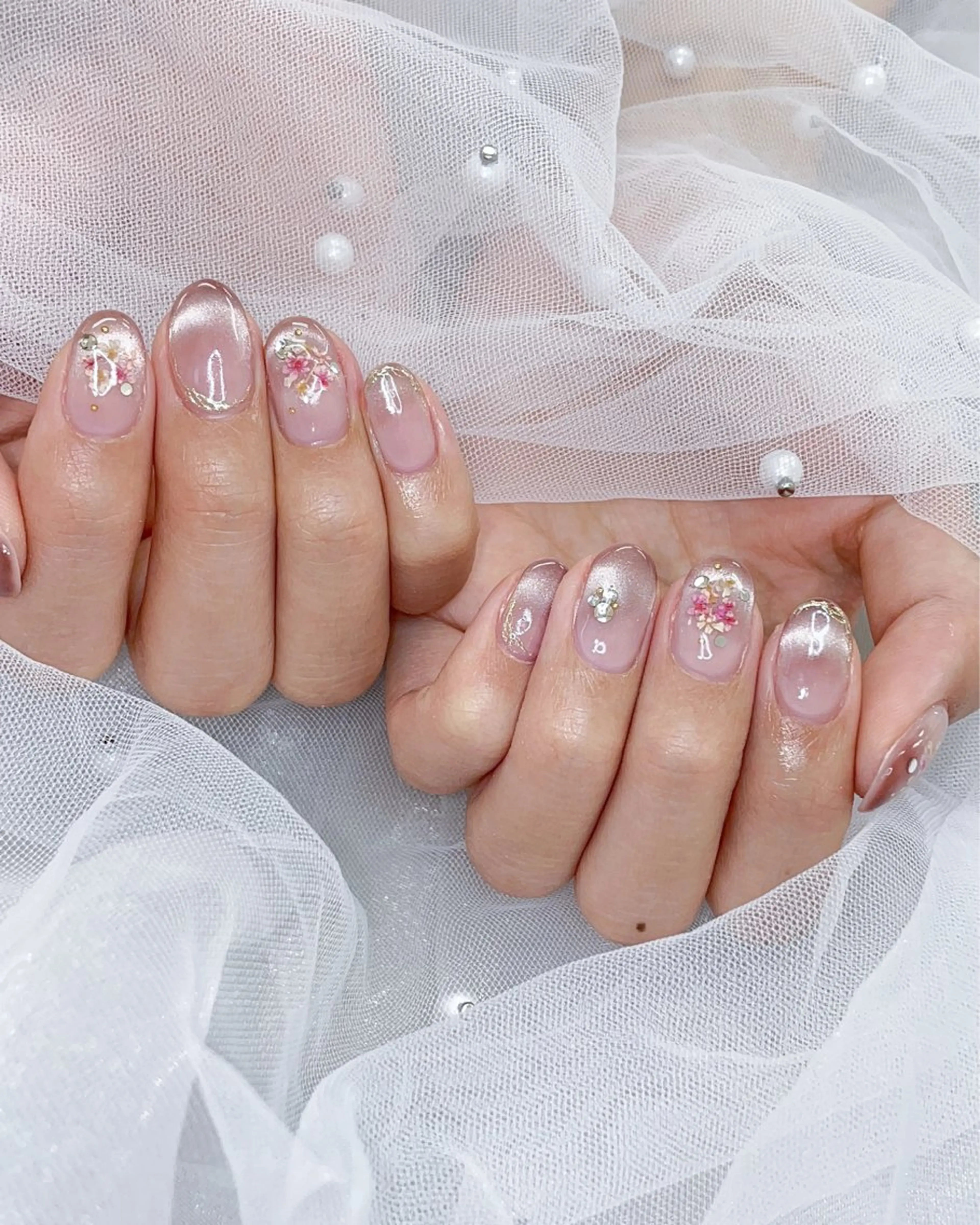 ネイル 春ネイル ハンドネイル 五十嵐 美智のネイルデザイン