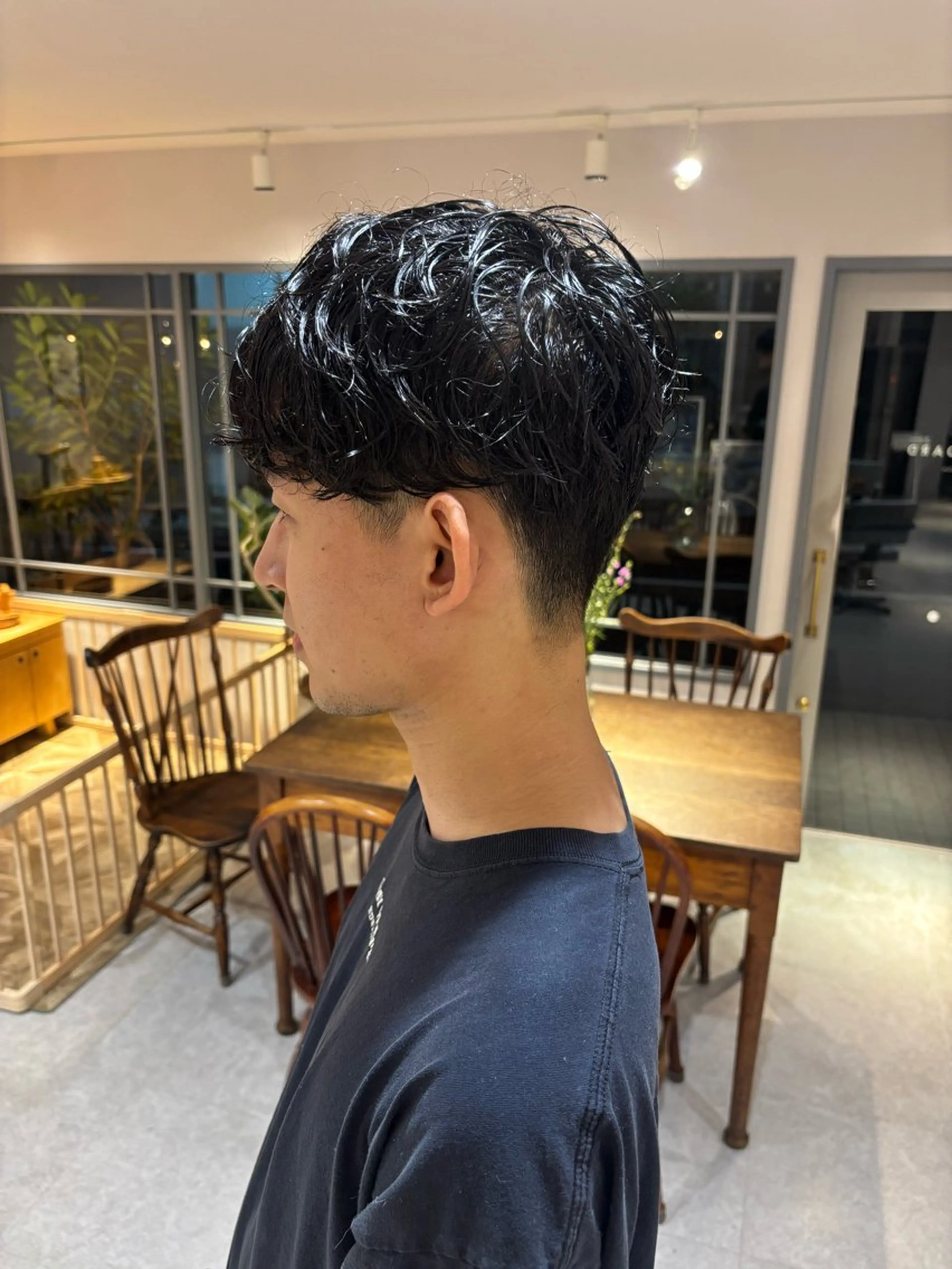 メンズカットパーマの写真