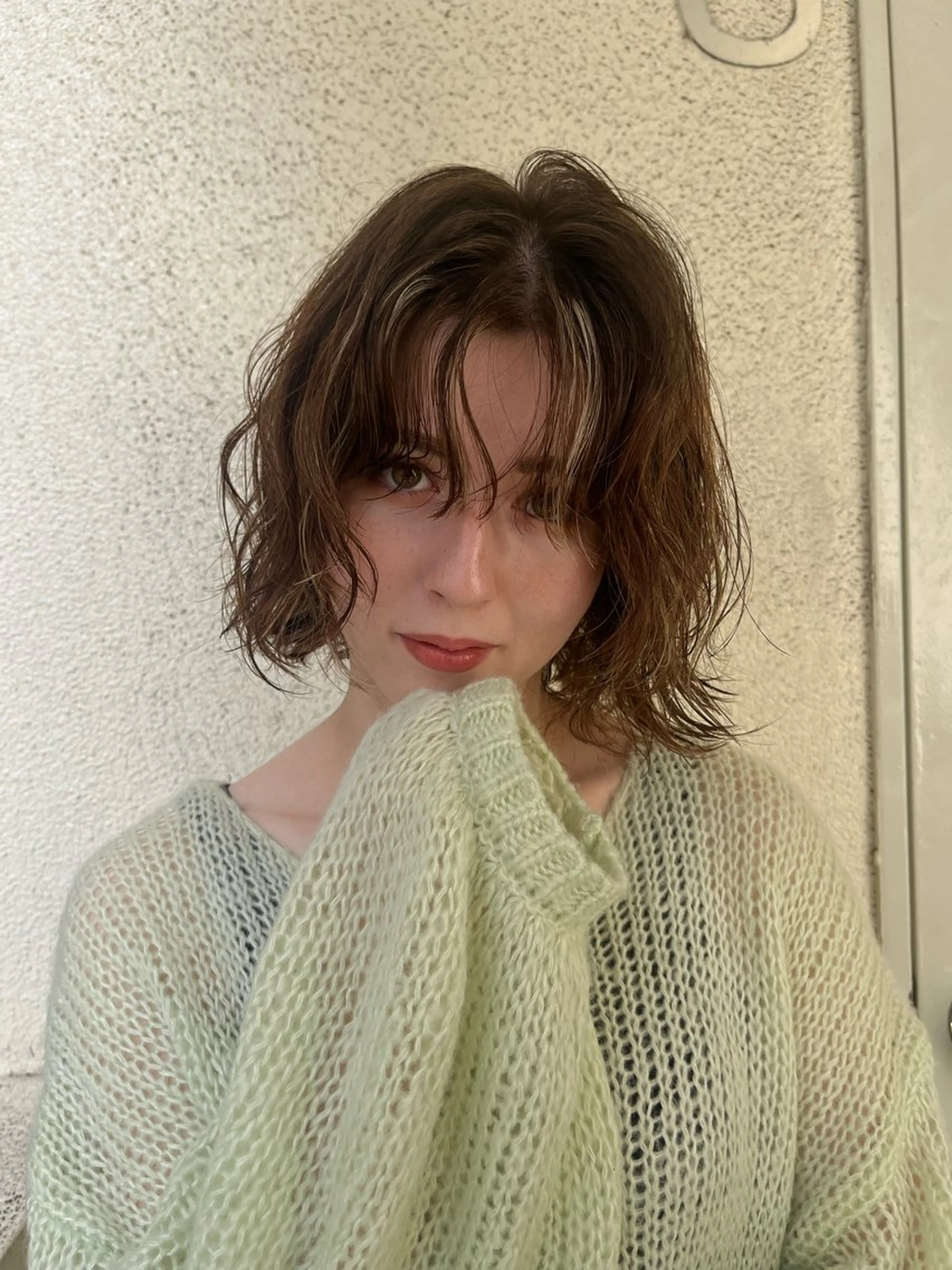 rinaブリーチなし 透明感カラーのヘアスタイル